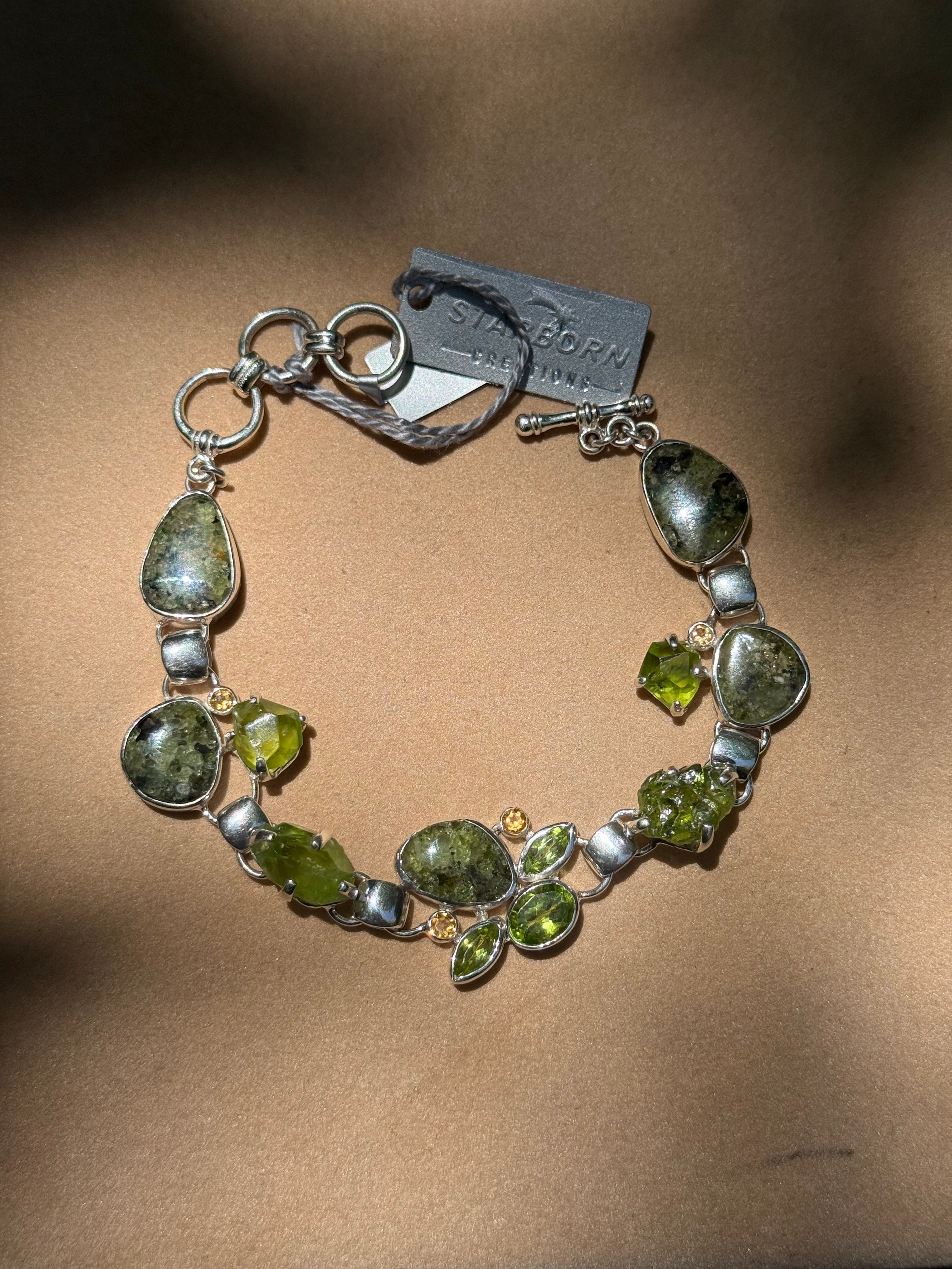 Starborn Arizona Peridot Bracelet in Sterling Silver