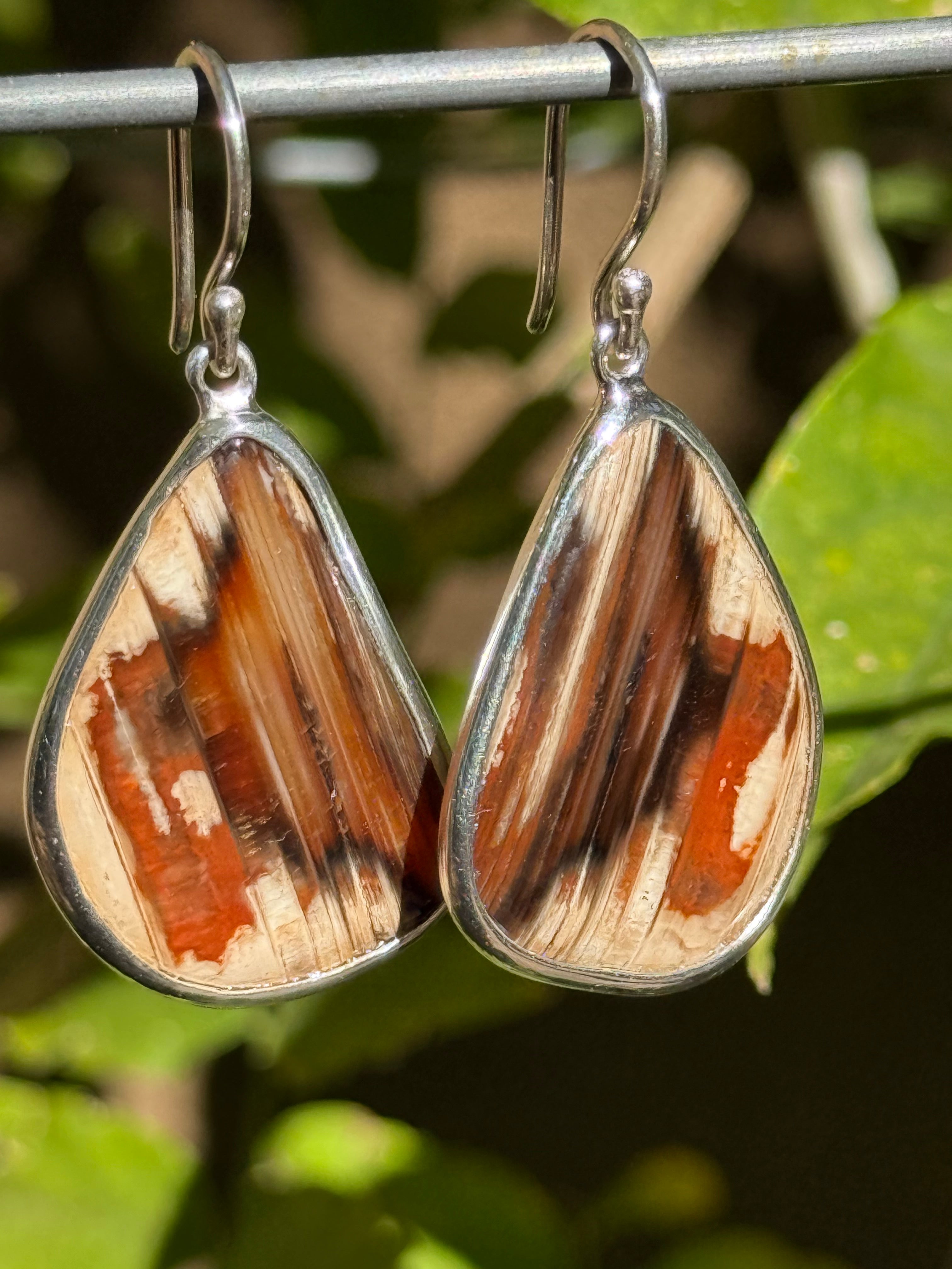 Starborn Royal Imperial Jasper Dangle Earrings in Sterling Silver