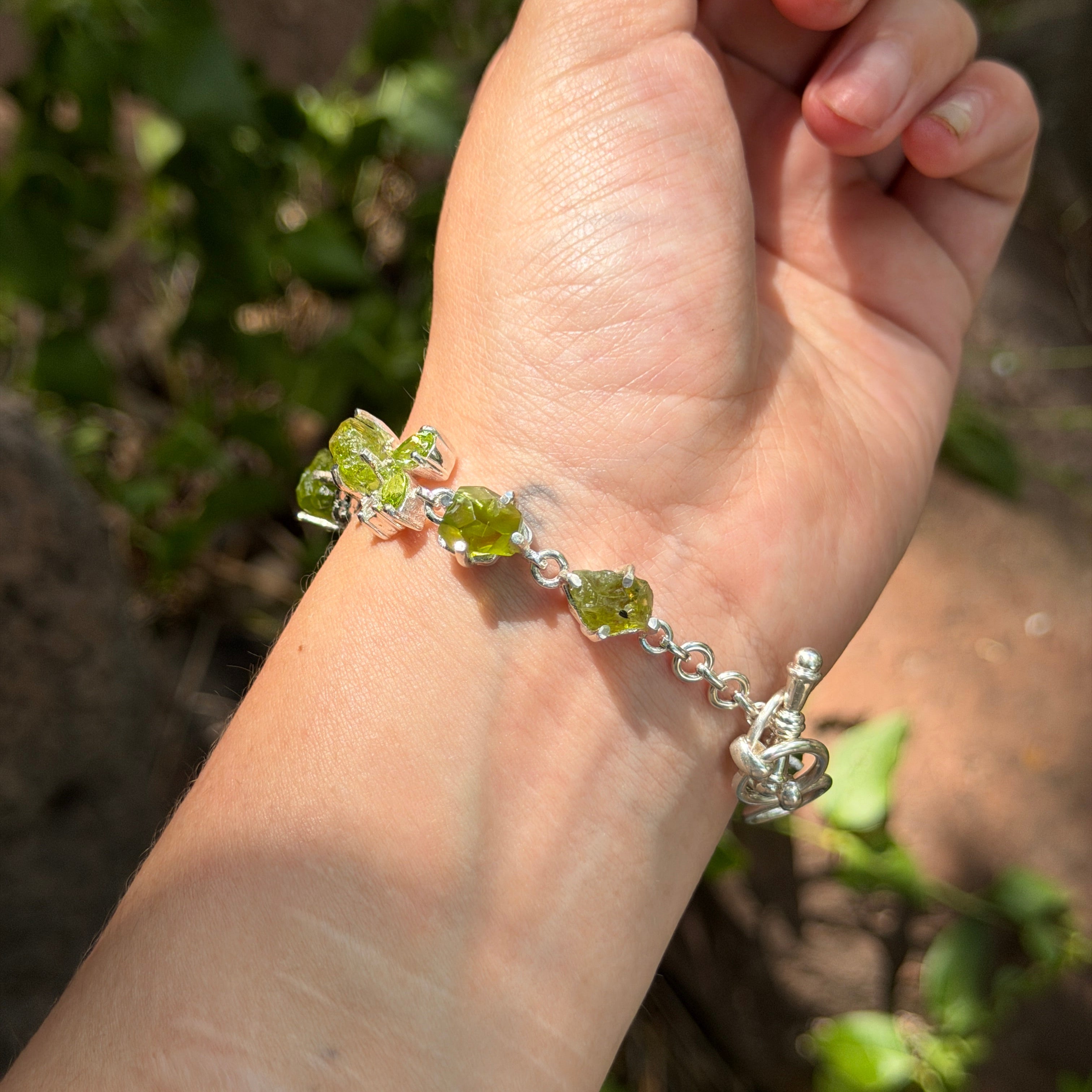 Starborn Arizona Peridot Bracelet in Sterling Silver