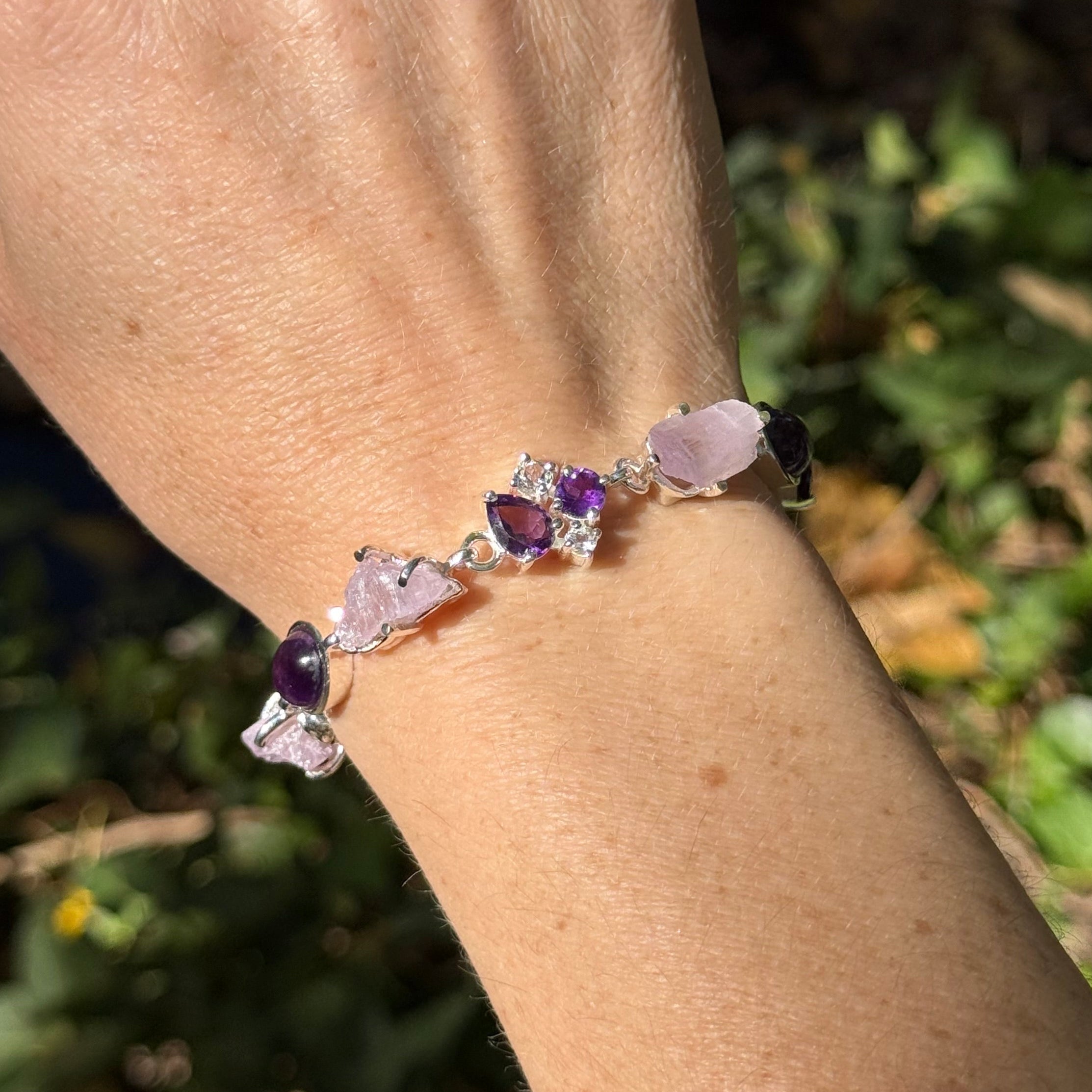 Starborn Kunzite Bracelet in Sterling Silver