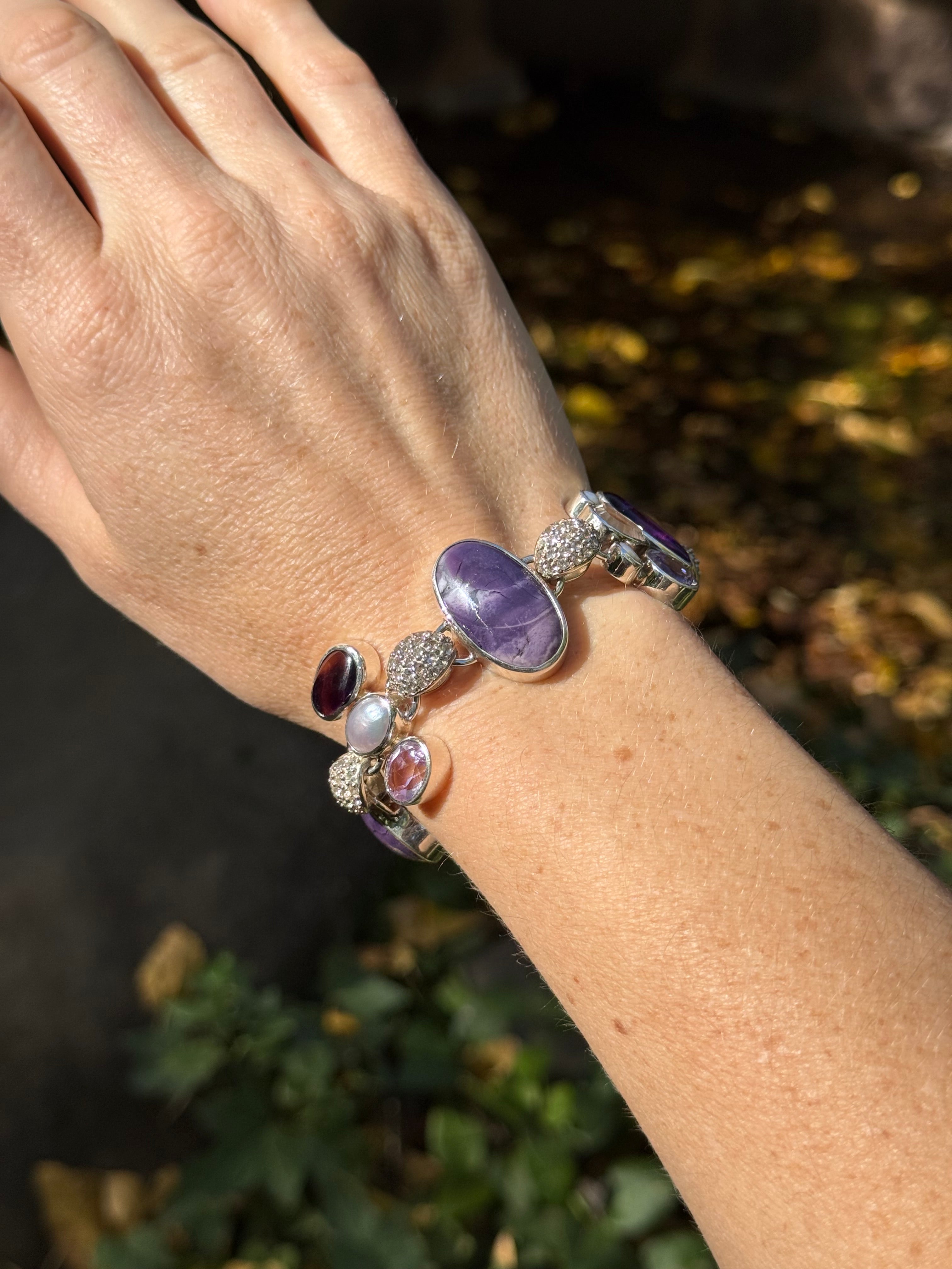 Starborn Tiffany Stone Statement Bracelet in Sterling Silver