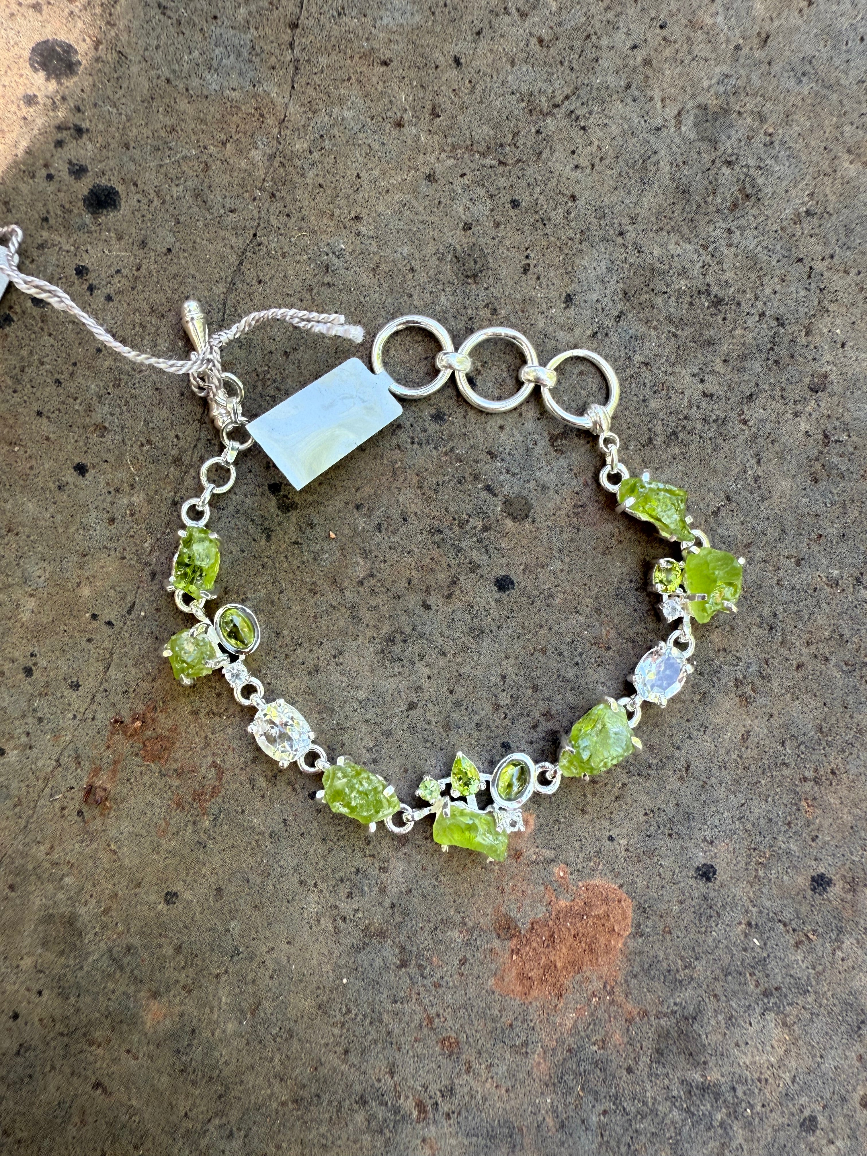 Starborn Peridot Bracelet in Sterling Silver