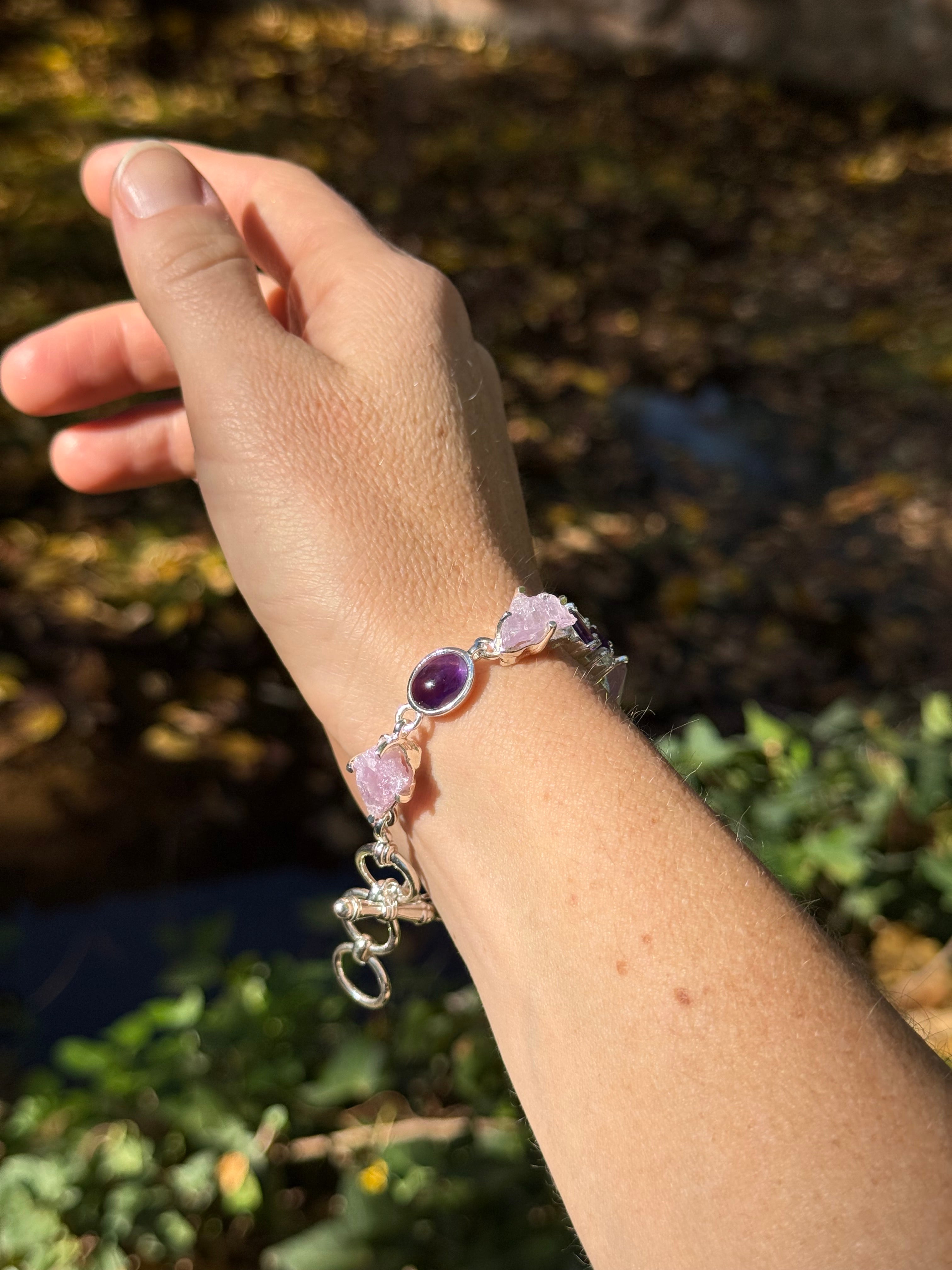 Starborn Kunzite Bracelet in Sterling Silver