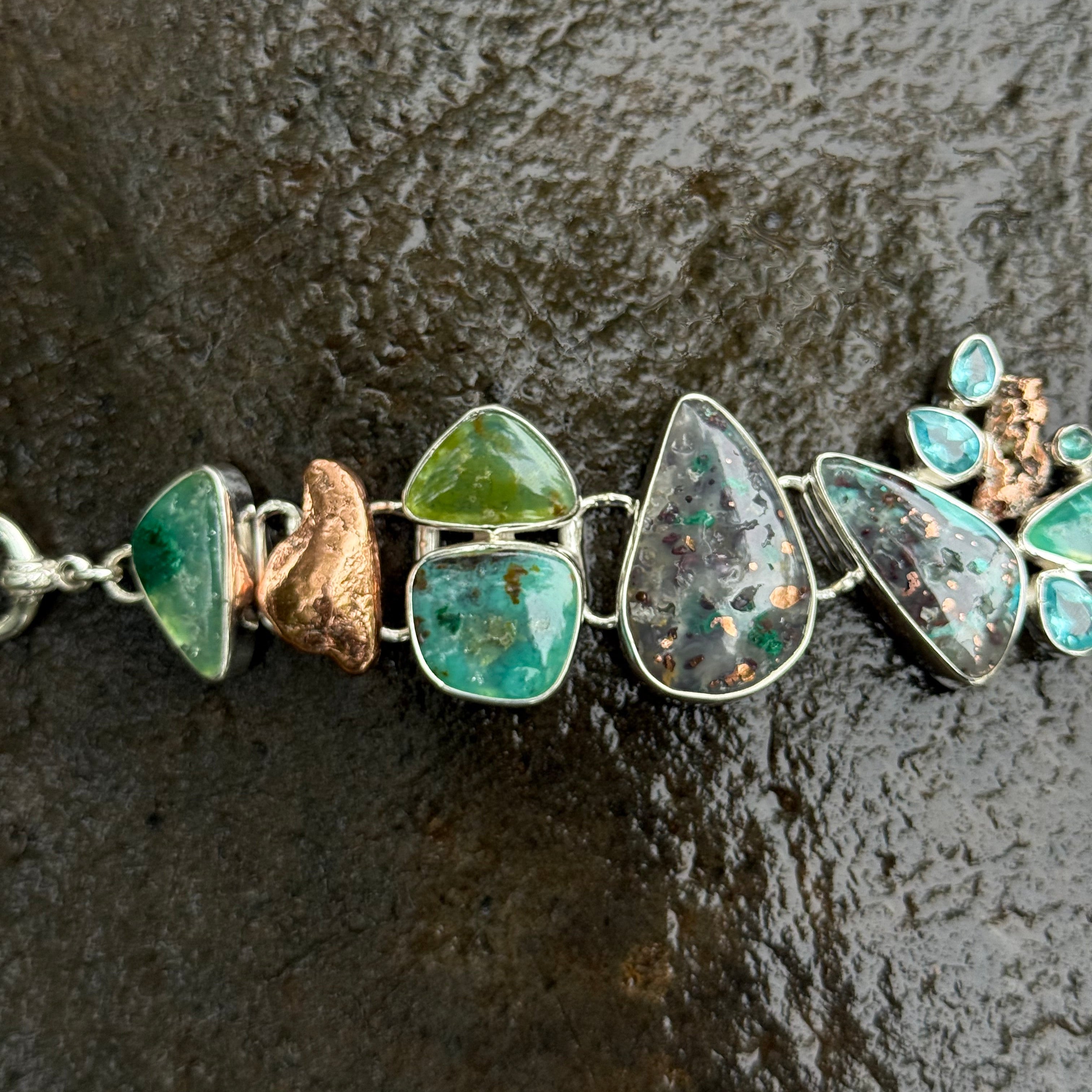 Starborn Gem Silica Bracelet in Sterling Silver