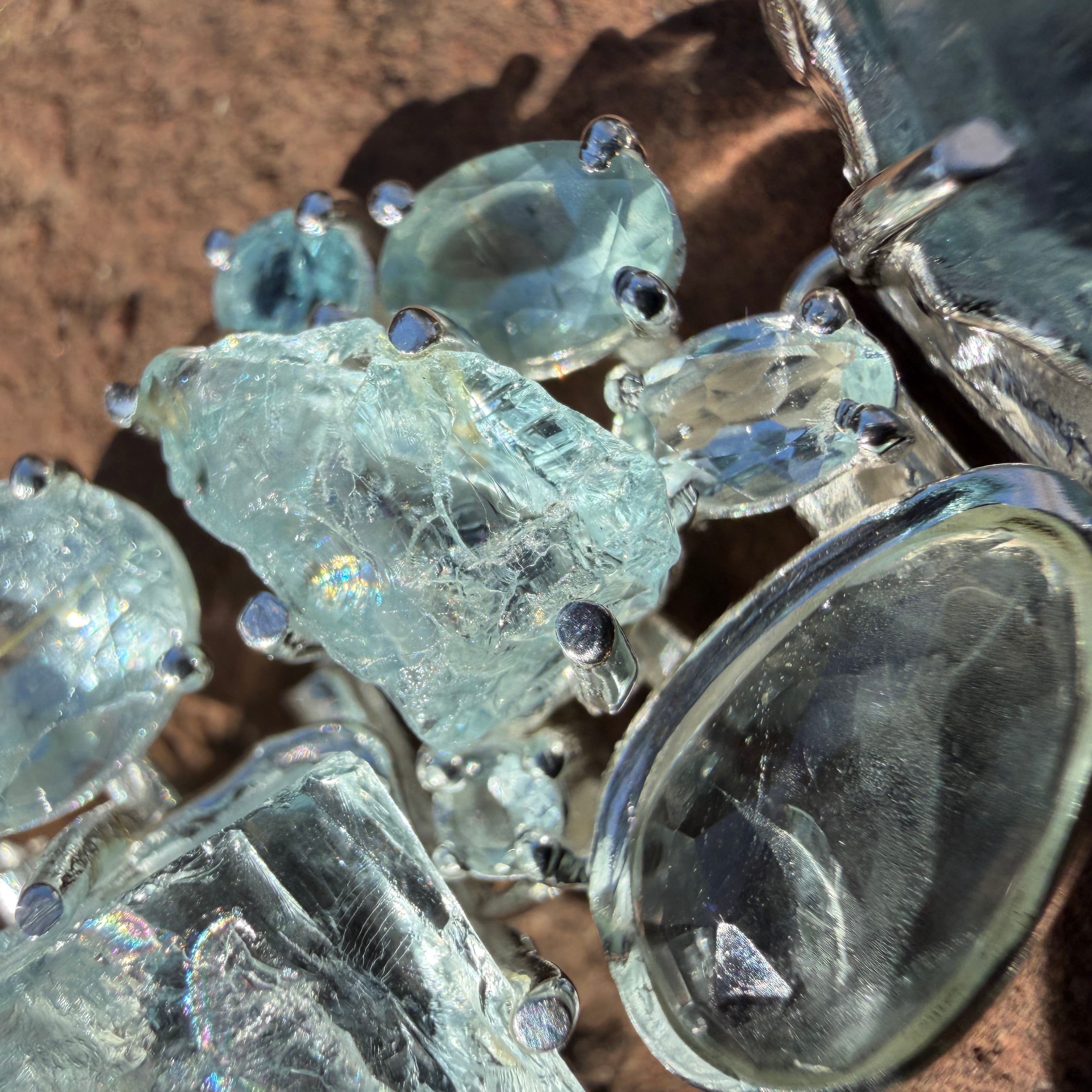 Starborn Aquamarine Bracelet in Sterling Silver