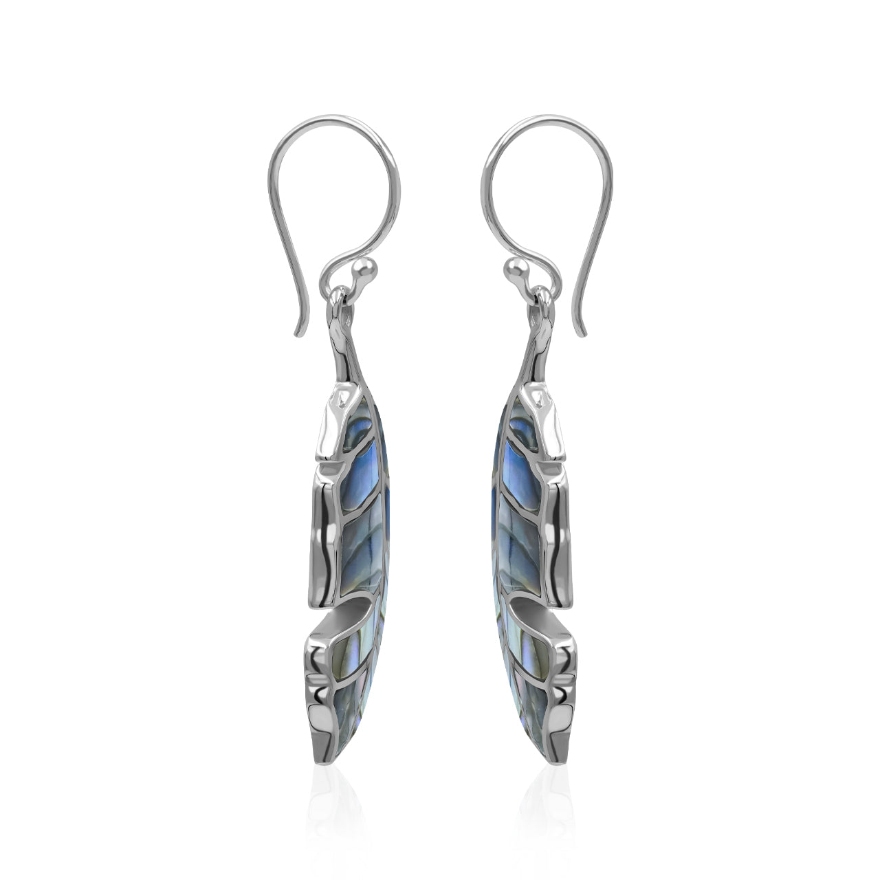 Starborn Feather Earring with Beautiful Gemstones in Sterling Silver