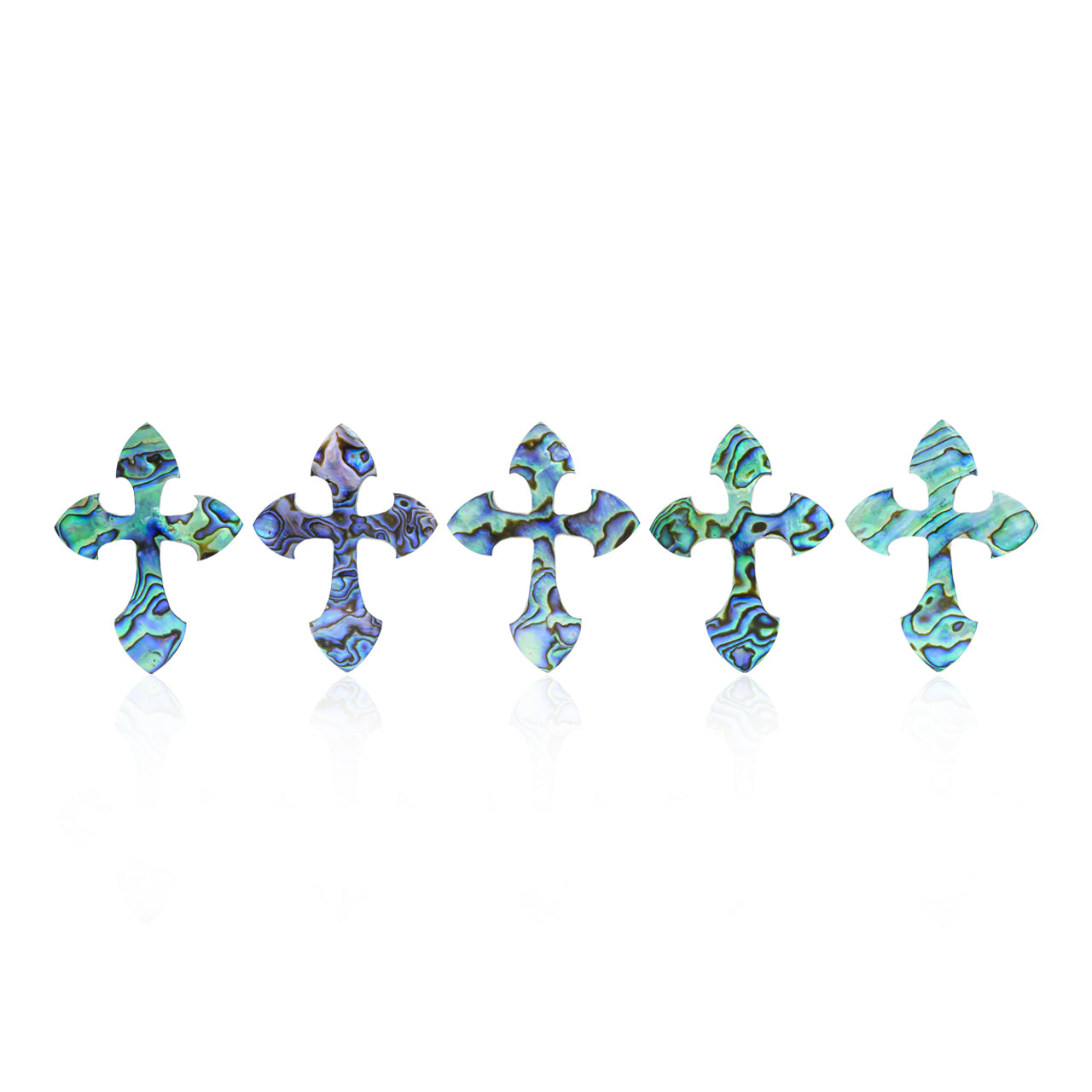 Starborn Abalone Shell Cross Cabochon - 1 Piece
