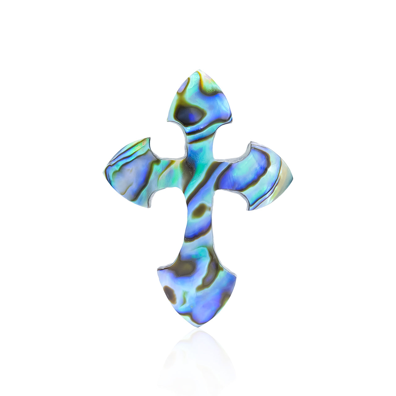 Starborn Abalone Shell Cross Cabochon - 1 Piece