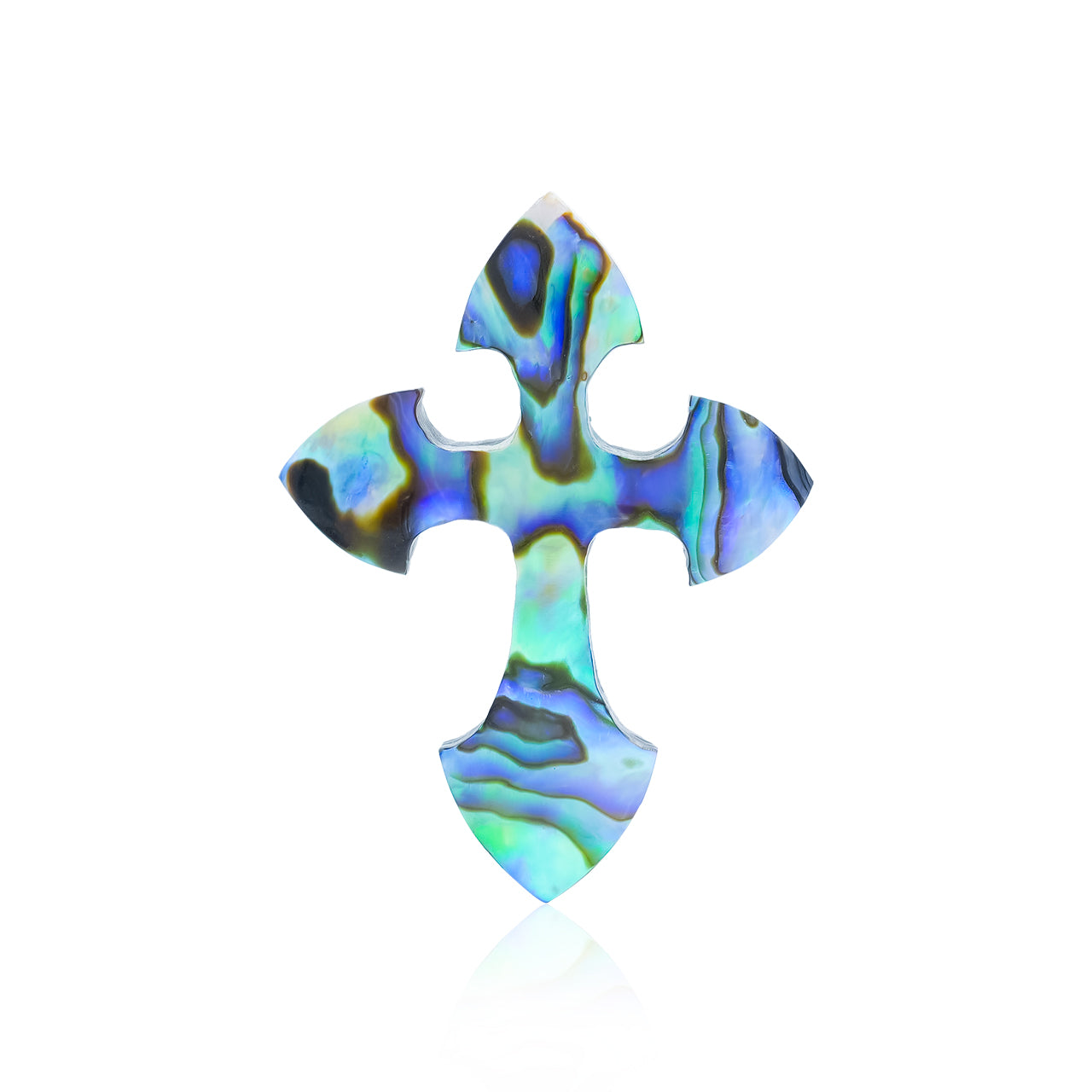 Starborn Abalone Shell Cross Cabochon - 1 Piece