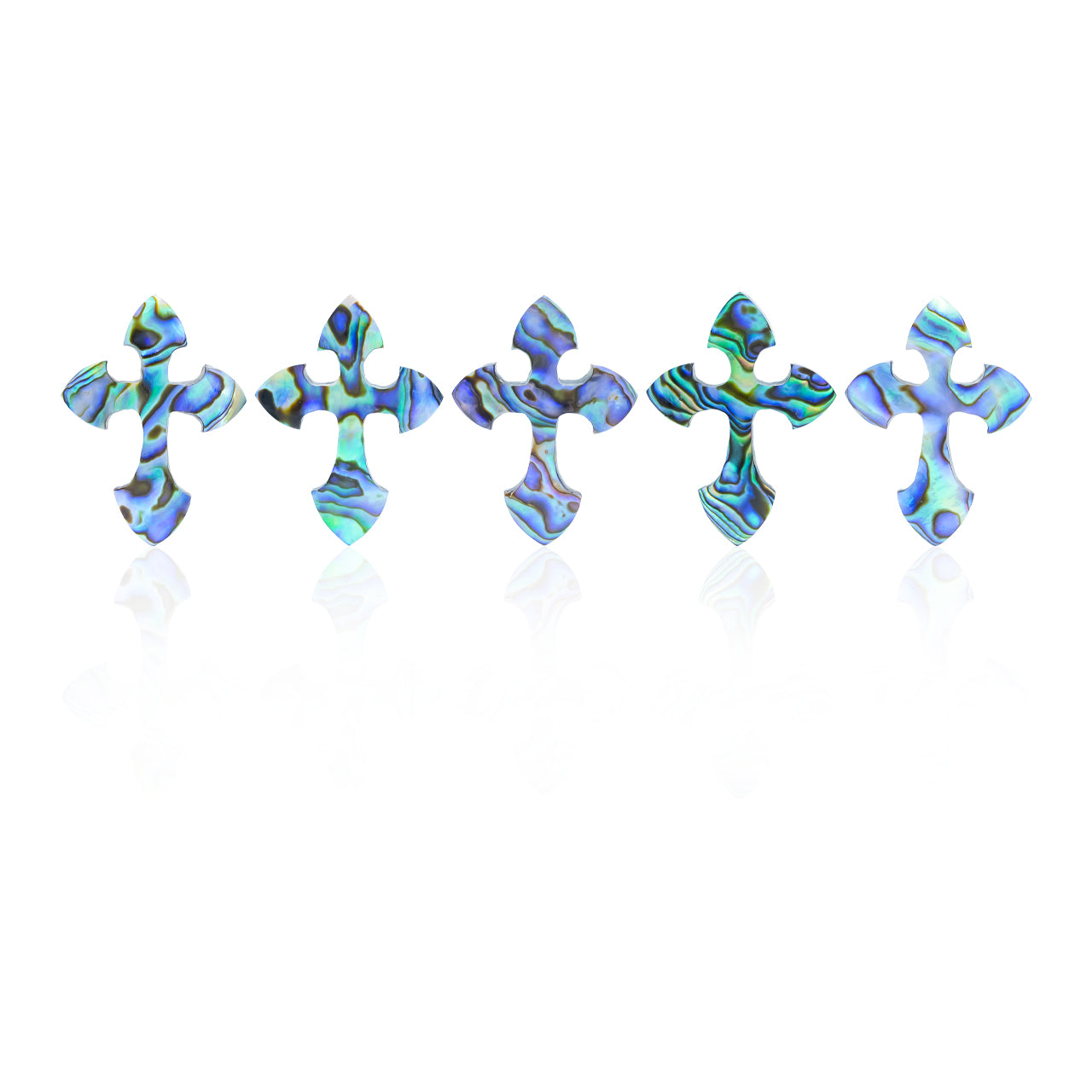 Starborn Abalone Shell Cross Cabochon - 1 Piece