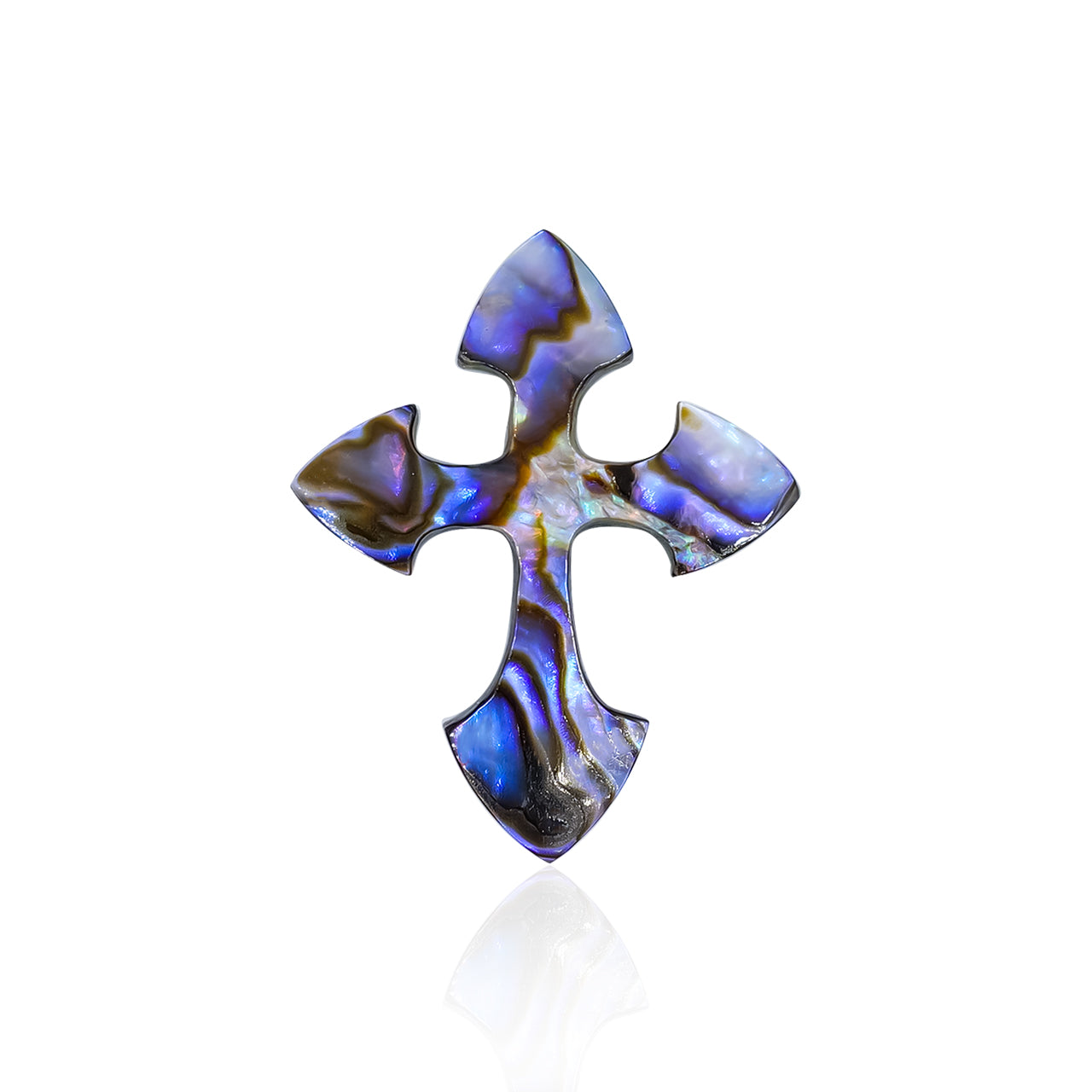 Starborn Abalone Shell Cross Cabochon - 1 Piece
