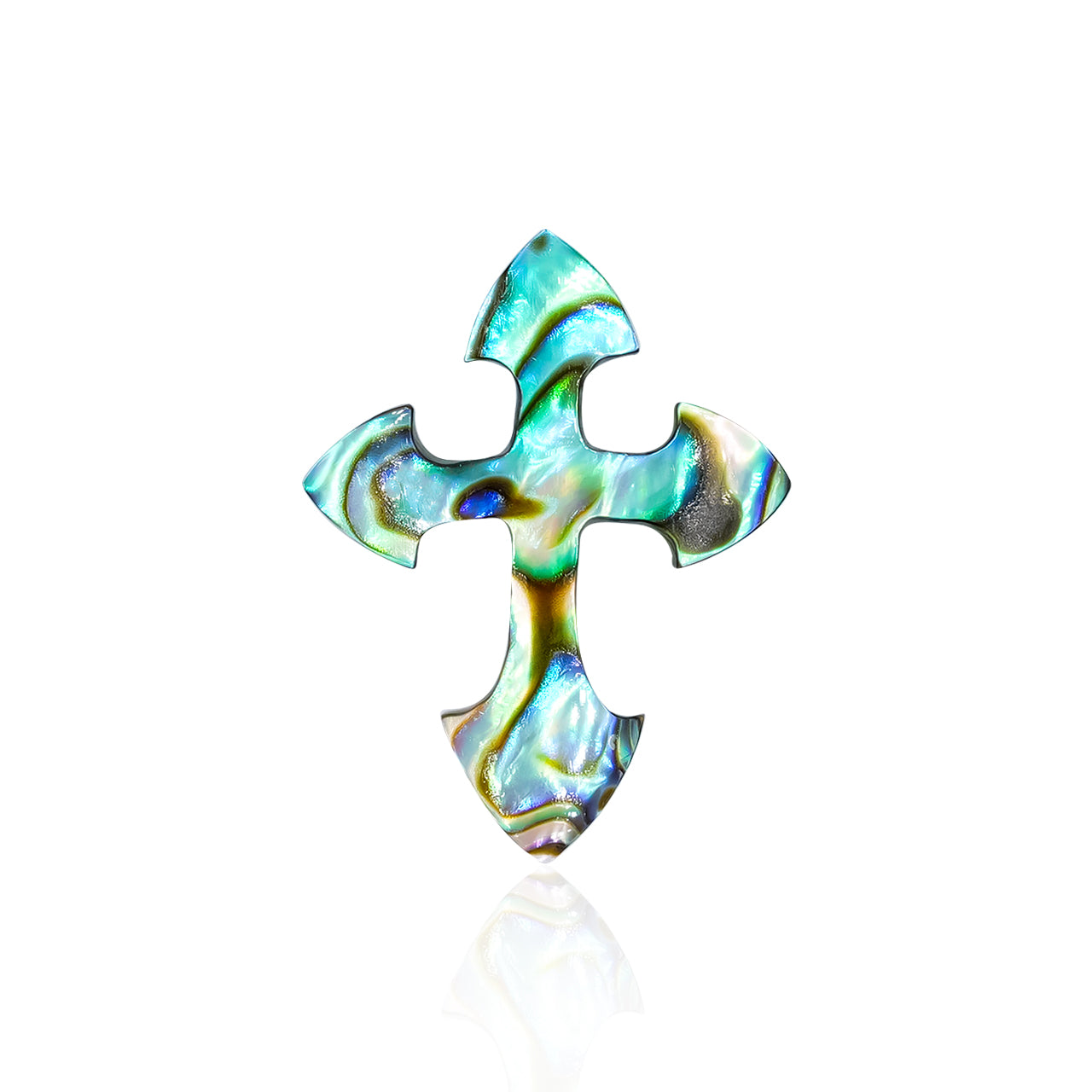 Starborn Abalone Shell Cross Cabochon - 1 Piece