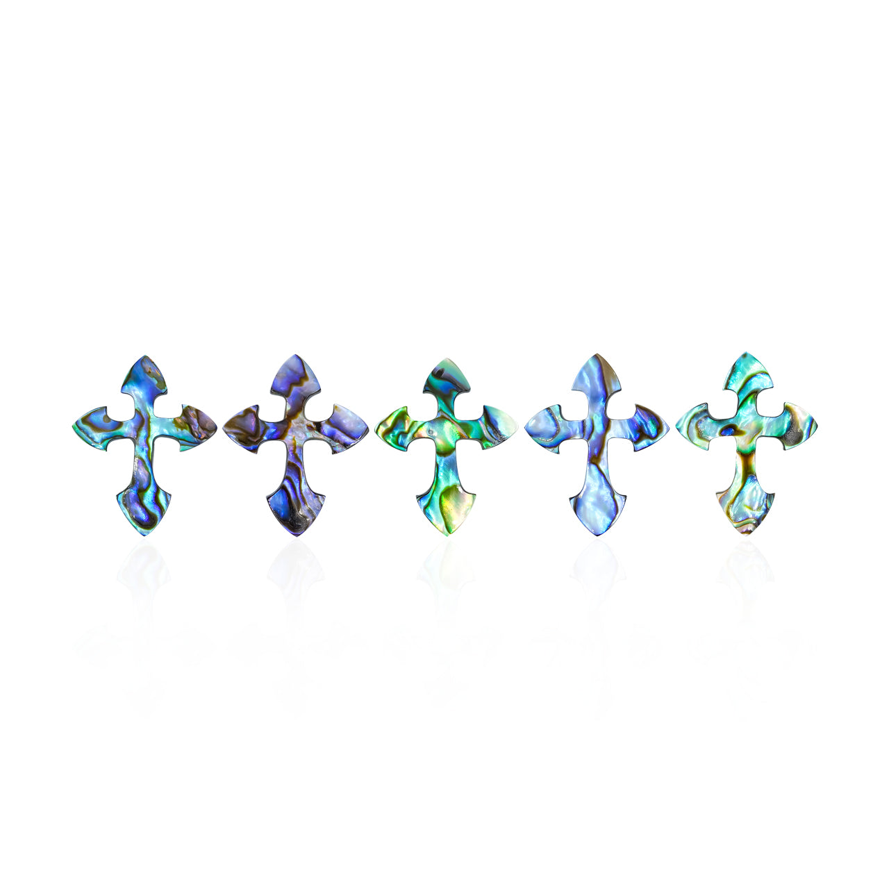 Starborn Abalone Shell Cross Cabochon - 1 Piece