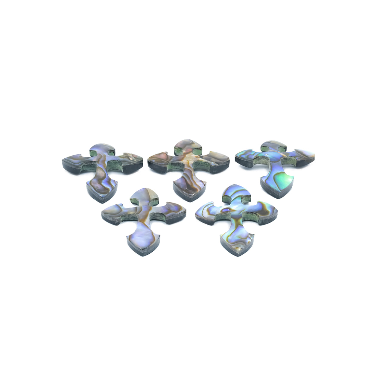 Starborn Abalone Shell Cross Cabochon - 1 Piece