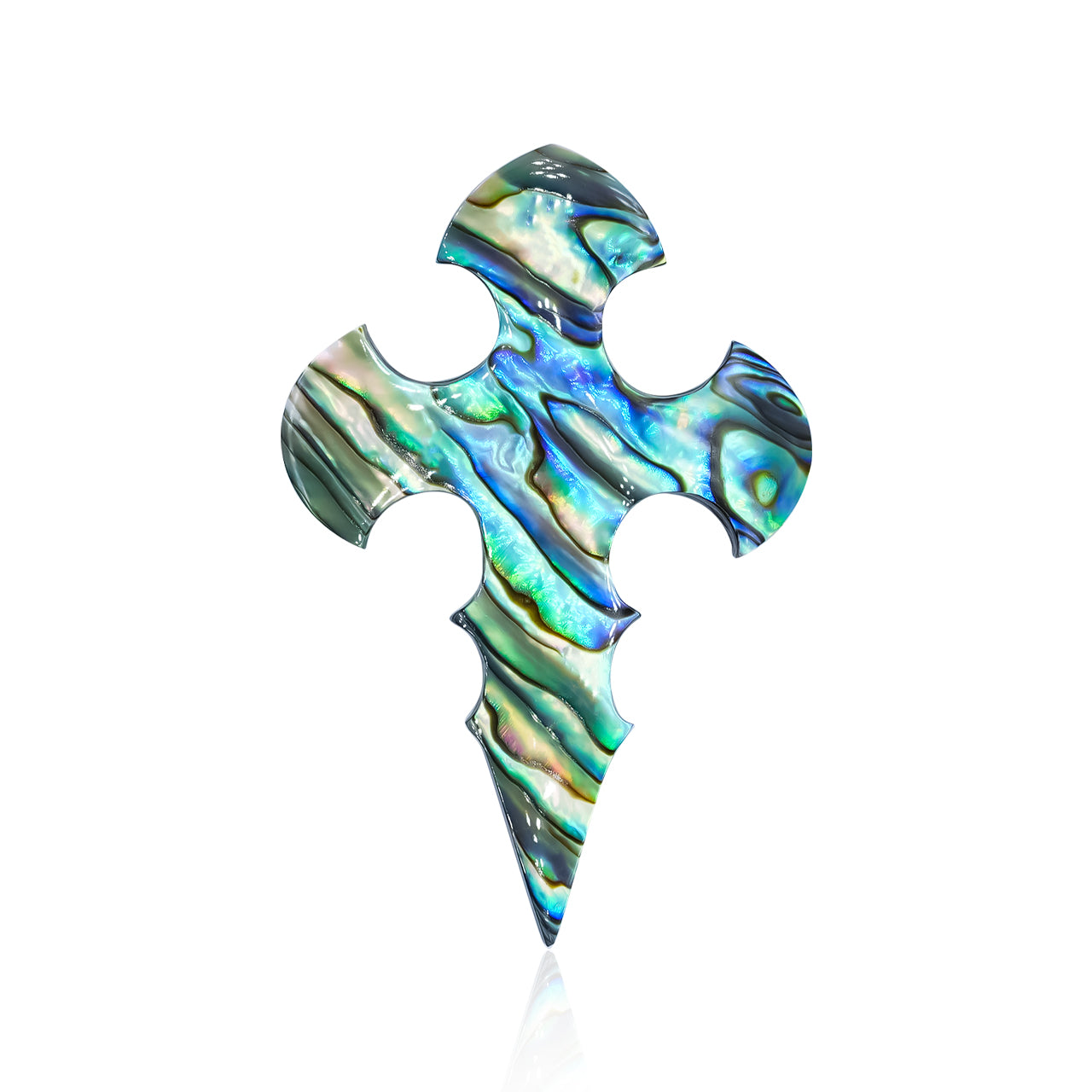 Starborn Abalone Shell Cross Cabochon - 1 Piece
