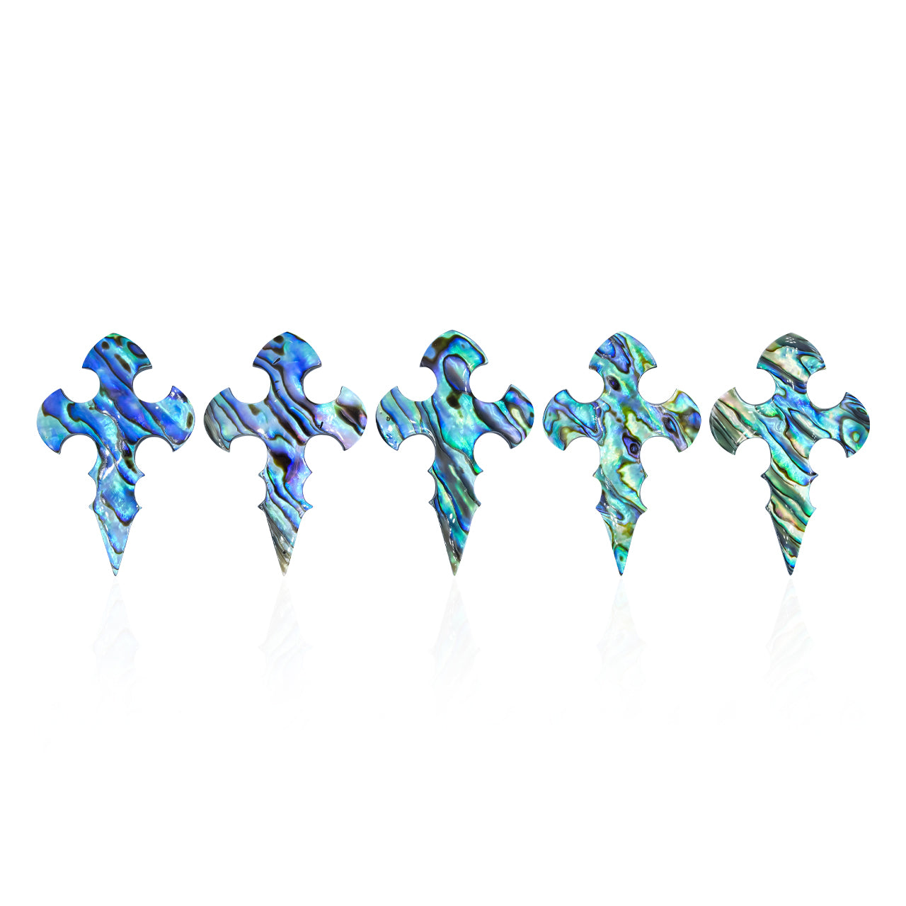 Starborn Abalone Shell Cross Cabochon - 1 Piece