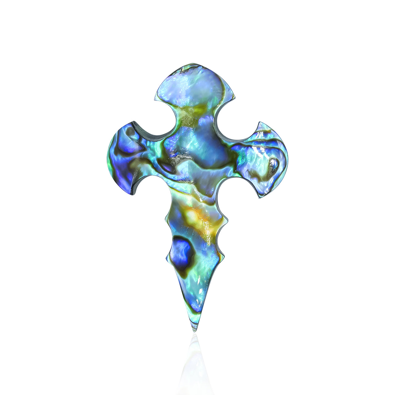 Starborn Abalone Shell Cross Cabochon - 1 Piece