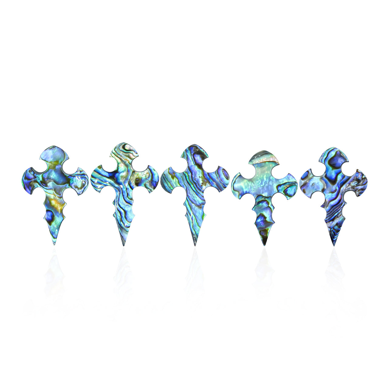 Starborn Abalone Shell Cross Cabochon - 1 Piece