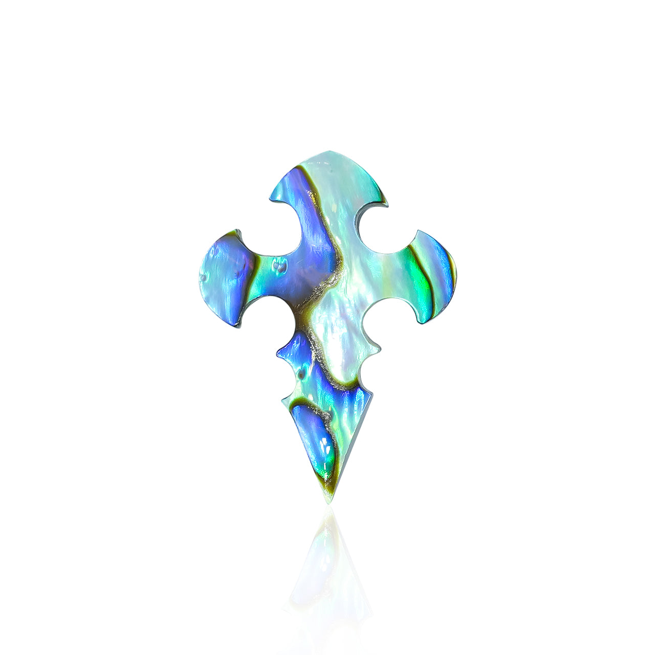 Starborn Abalone Shell Cross Cabochon - 1 Piece