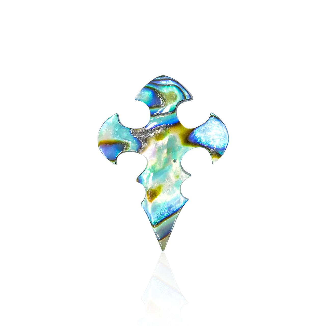 Starborn Abalone Shell Cross Cabochon - 1 Piece