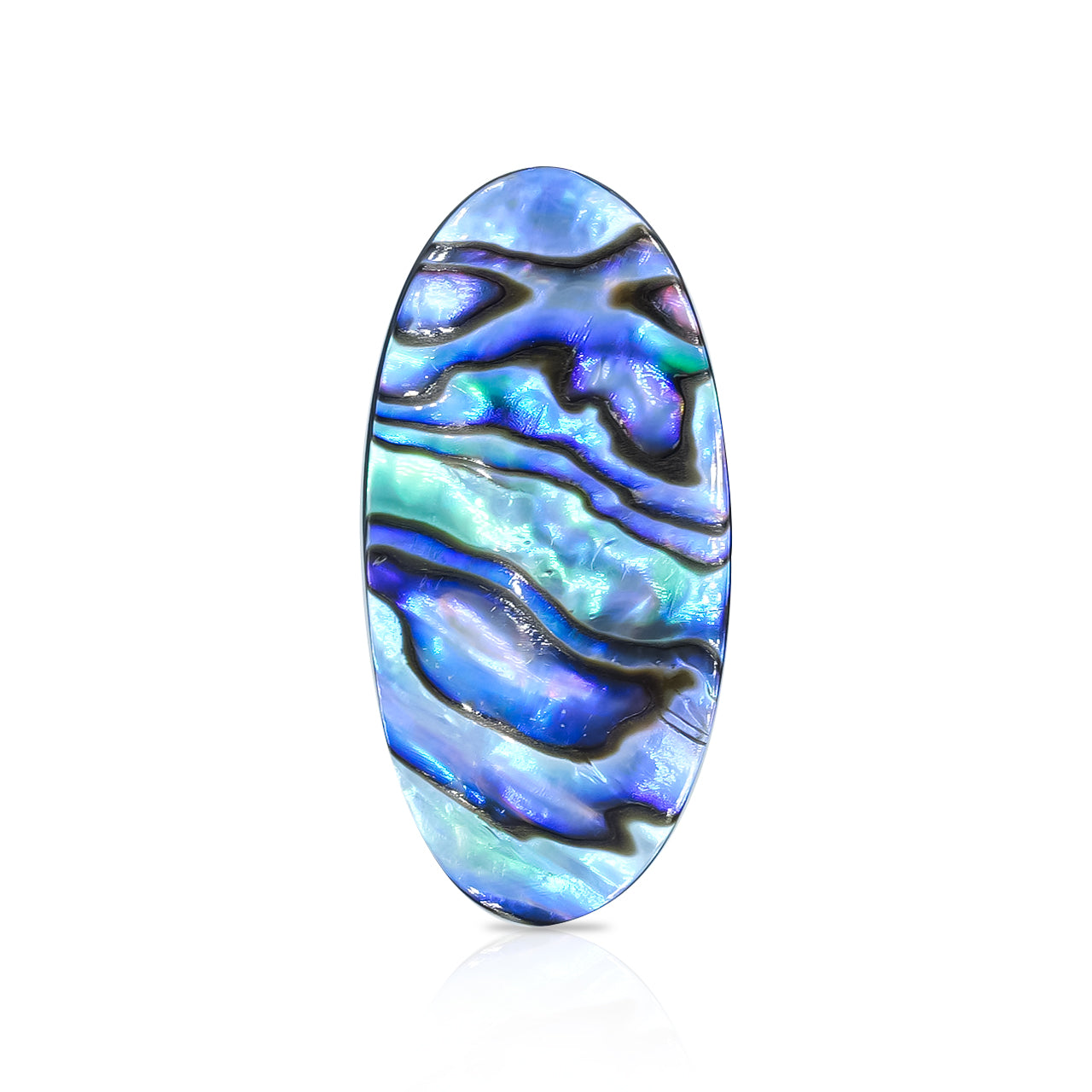 Abalone Shell oval cabochon 30x15 mm