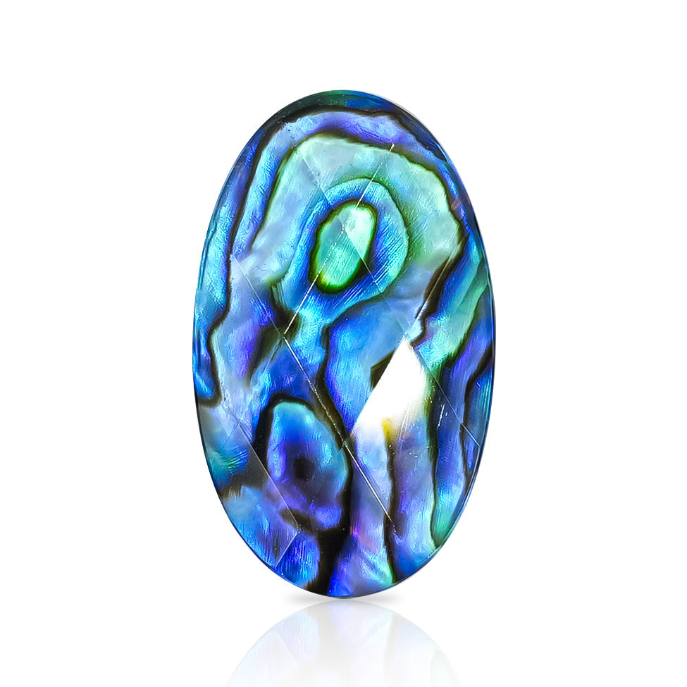Starborn Faceted Abalone Shell Oval Doublet - 1 Piece