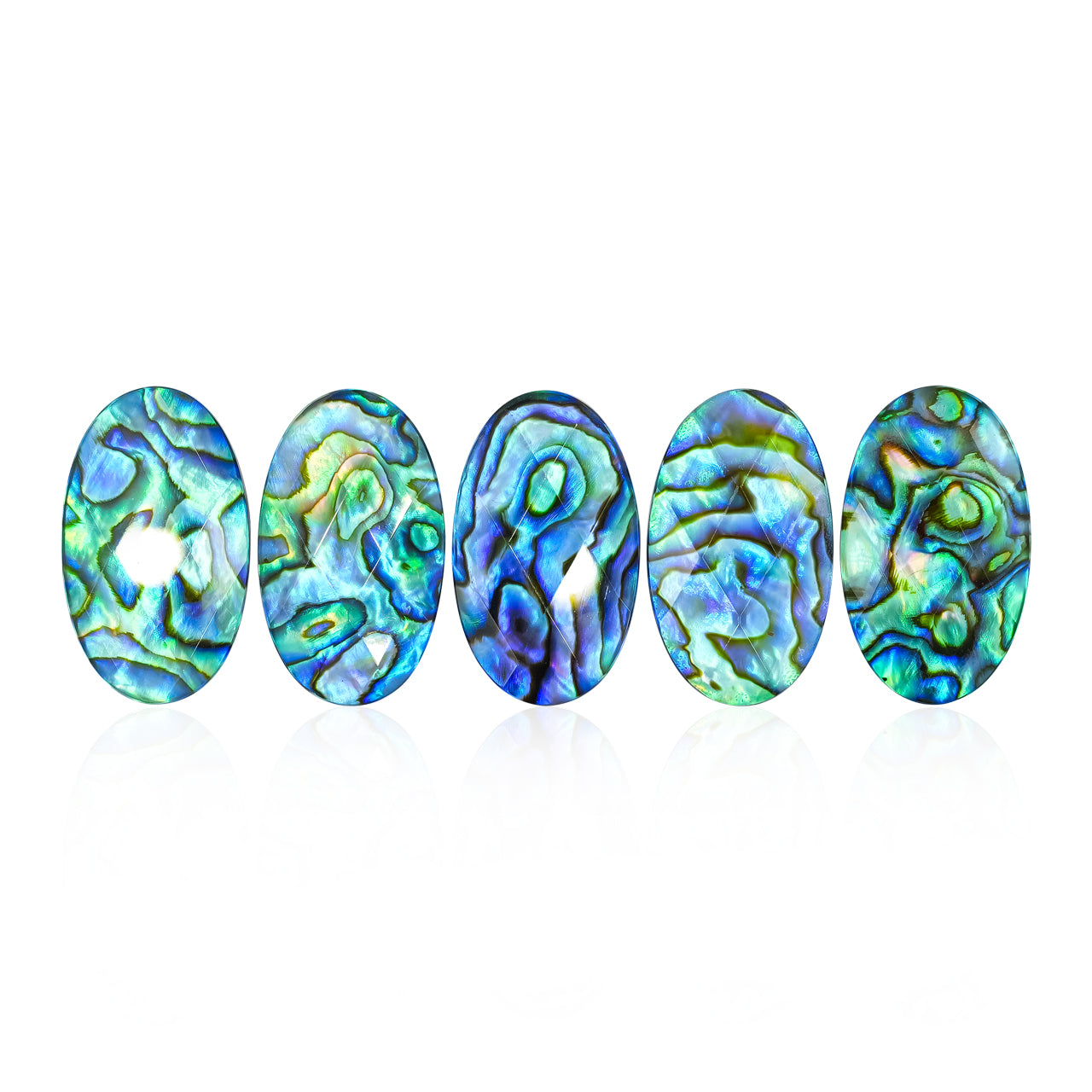 Starborn Oval Faceted Abalone Shell Doublet - 1 Piece