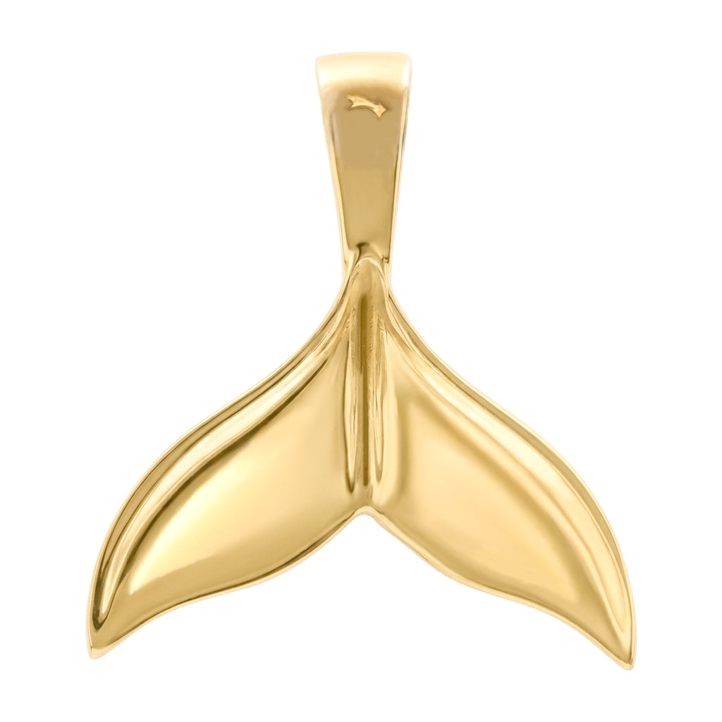 Starborn Abalone Whale Tail Pendant in Sterling Silver