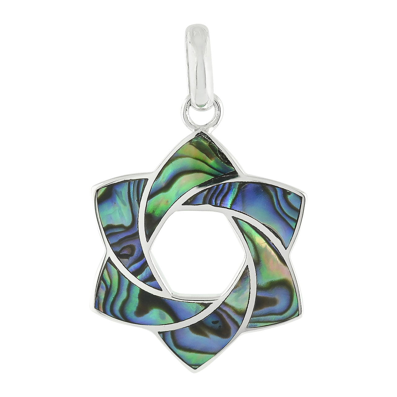 Starborn Gemstone 6-Point Knot Pendant in Sterling Silver