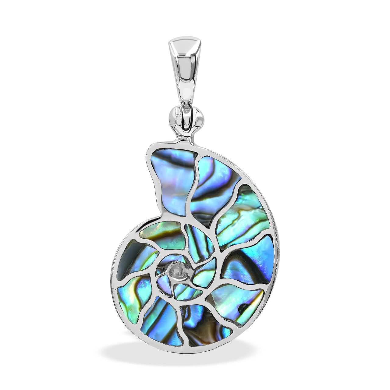 Starborn – Anhänger mit Abalone-Muschel und Nautilus-Anhänger aus Sterlingsilber