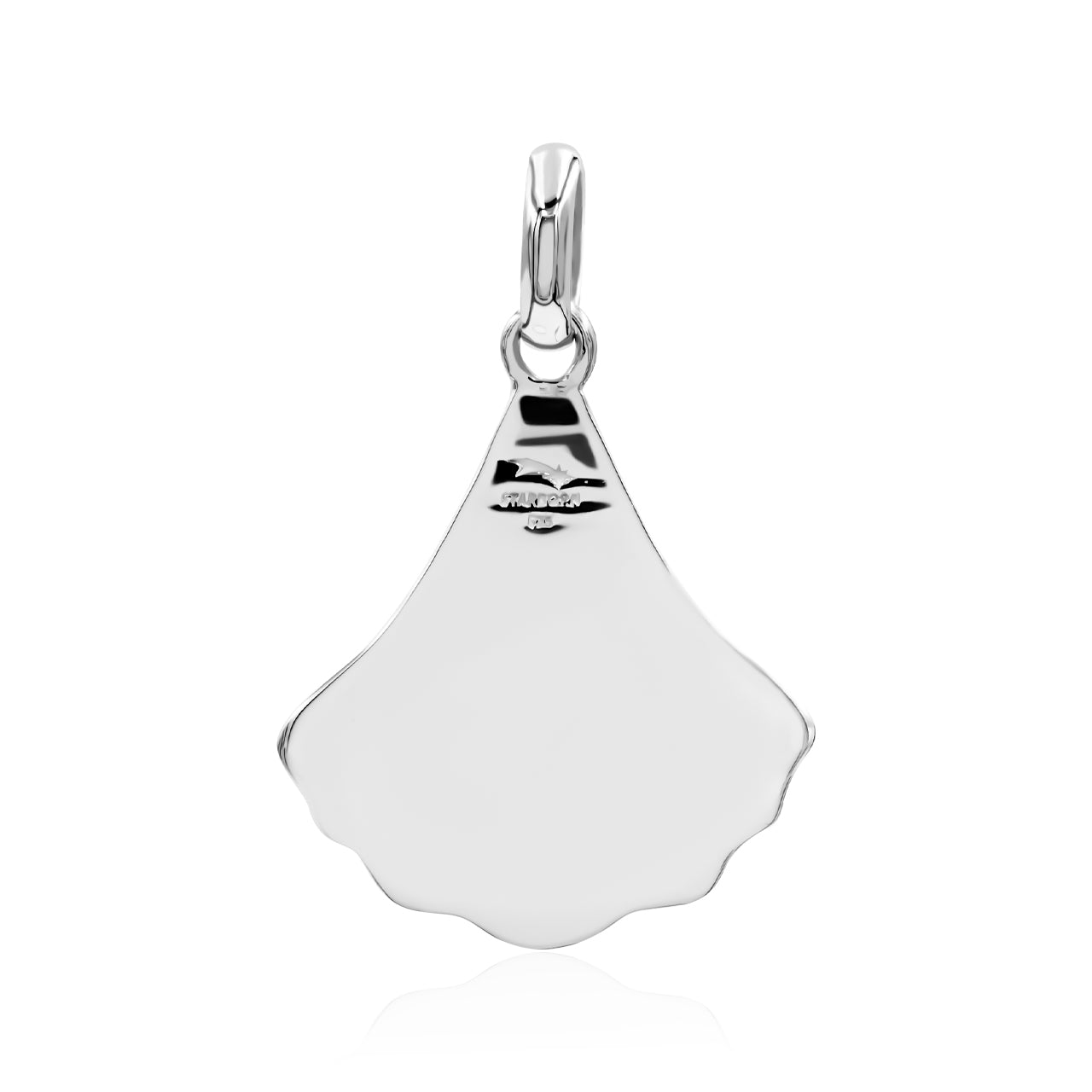 Starborn Abalone Shell Inlaid Scallop Seashell Pendant in Sterling Silver