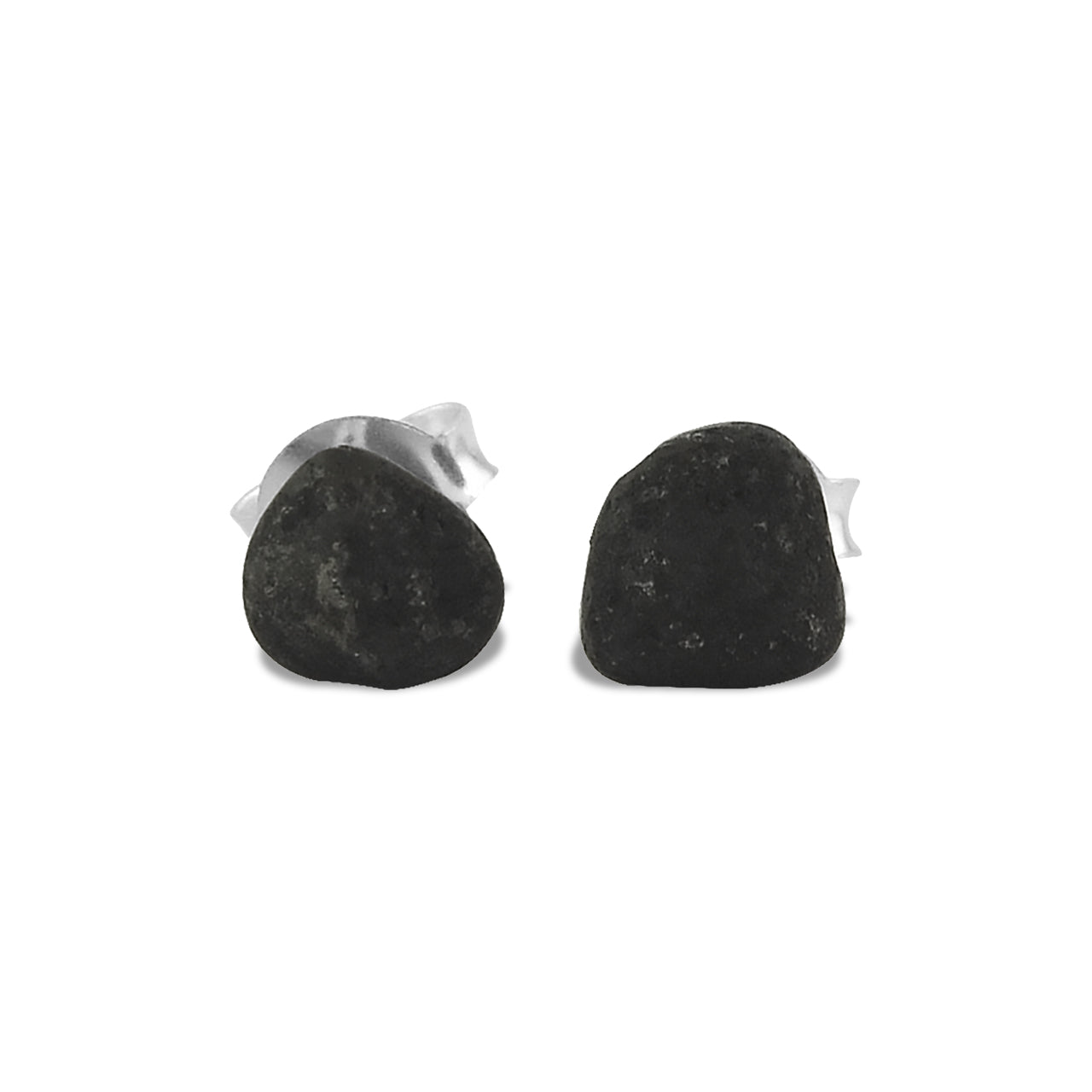 Starborn Roher Agoudal Meteorit Ohrstecker in Sterling Silber