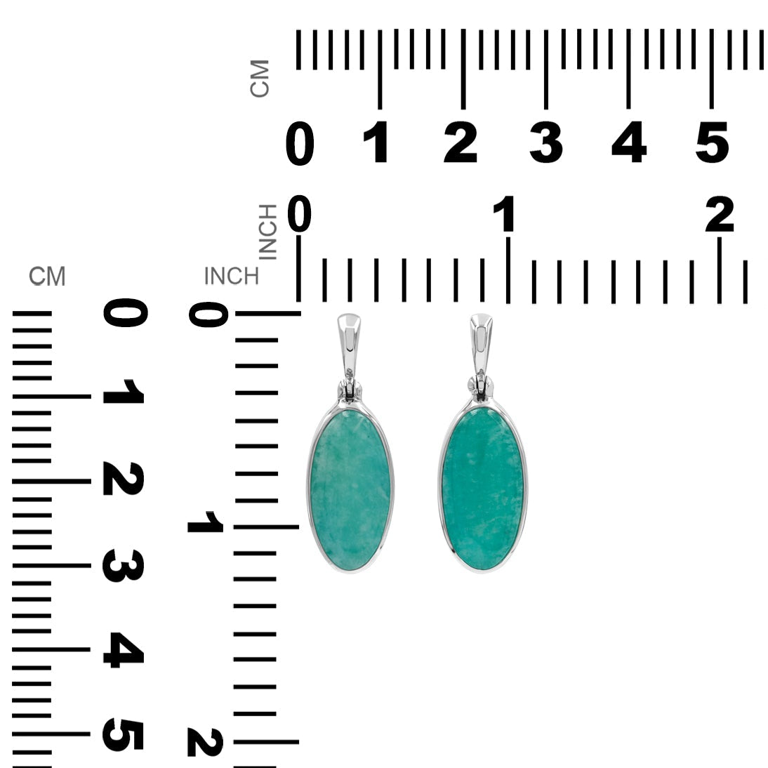 Amazonite Oval Pendant