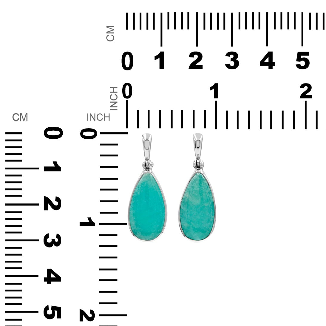 Amazonite Pear Pendant