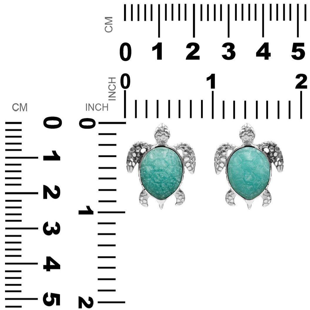 Starborn Carved Sea Turtle Pendant in Fine Sterling Silver