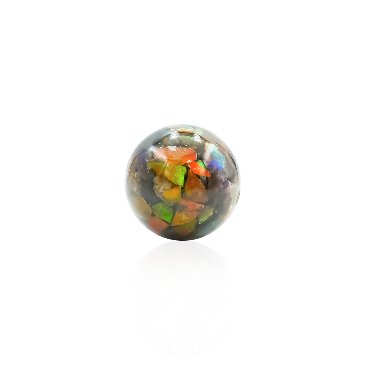 Ammolite Bead with Drilled Hole