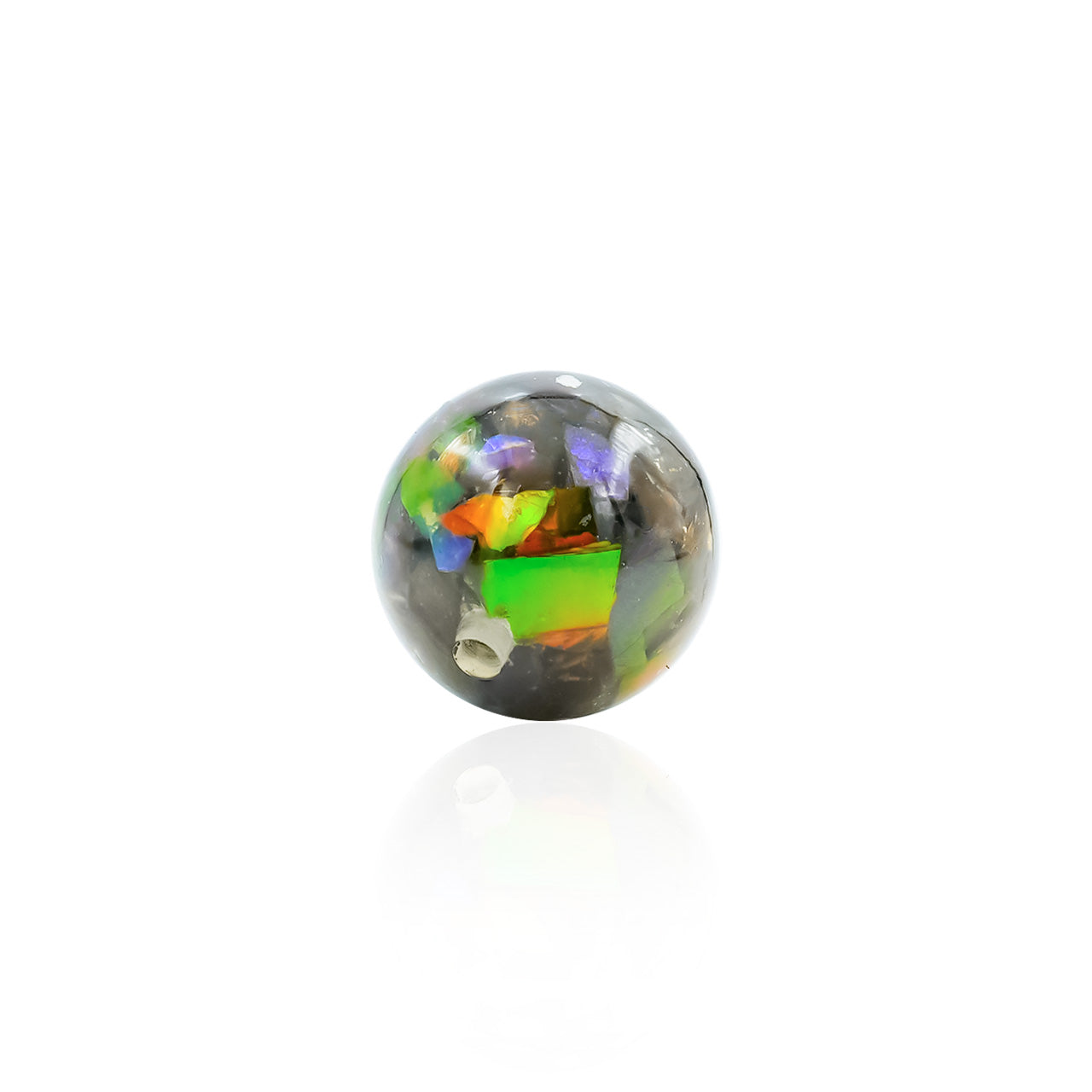 Ammolite Bead with Drilled Hole