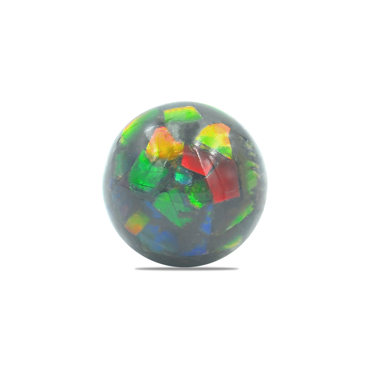 Starborn Ammolite Bead with Drilled Hole