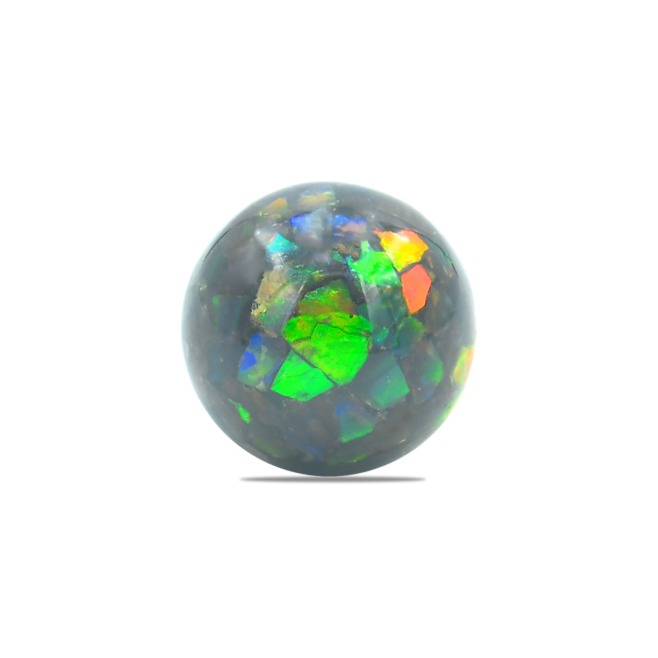 Starborn Ammolite Bead with Drilled Hole