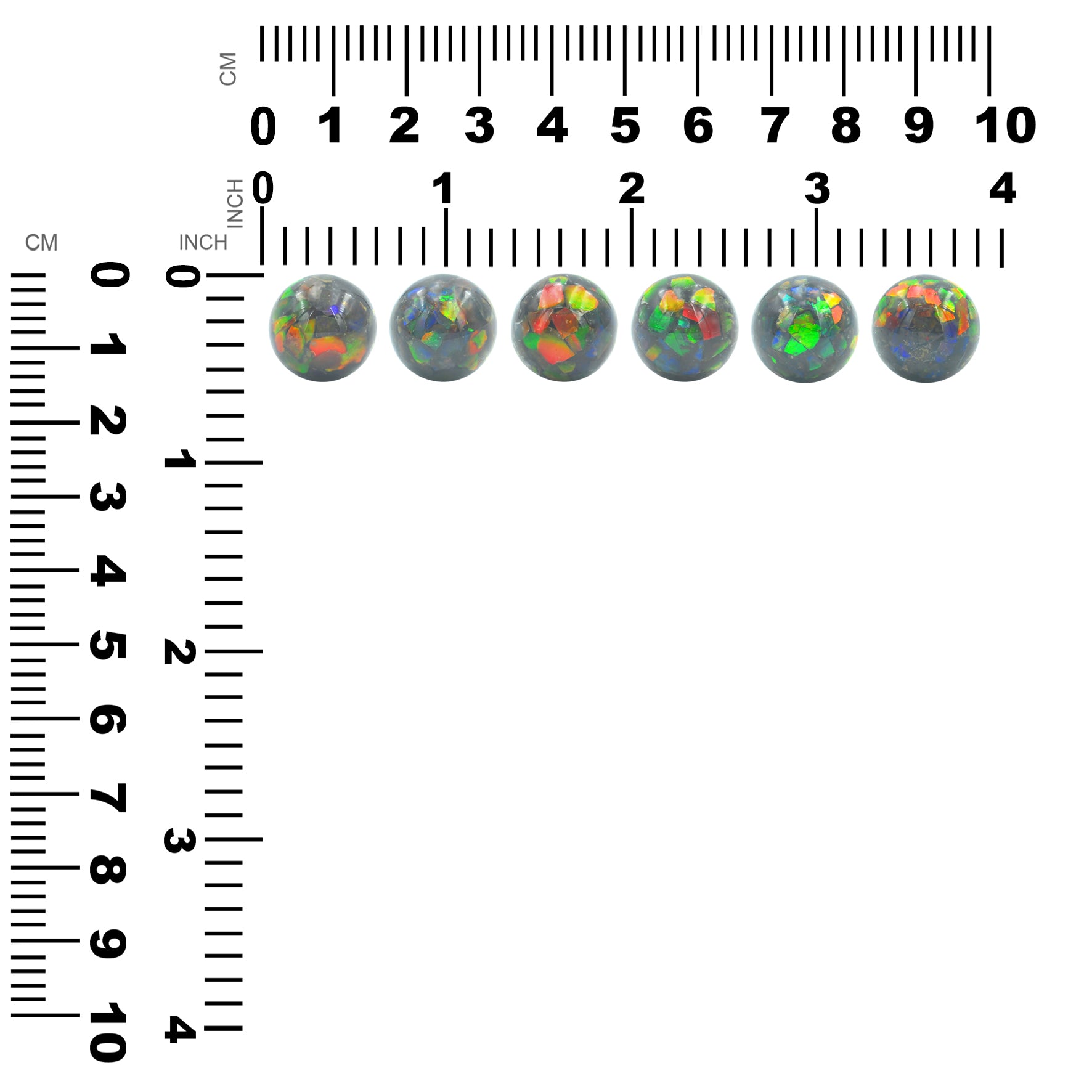 Starborn Ammolite Bead with Drilled Hole