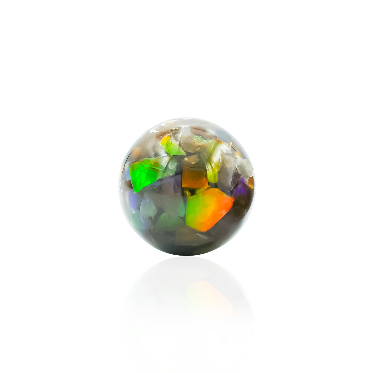 Ammolite Bead with Drilled Hole