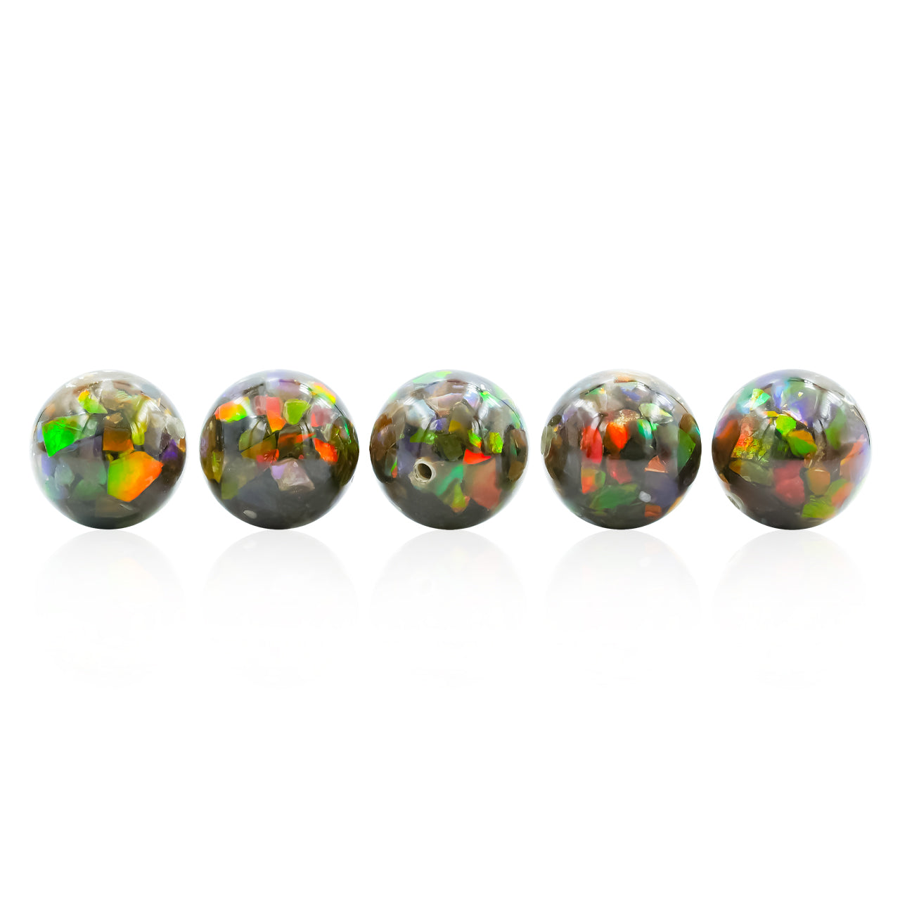 Ammolite Bead with Drilled Hole