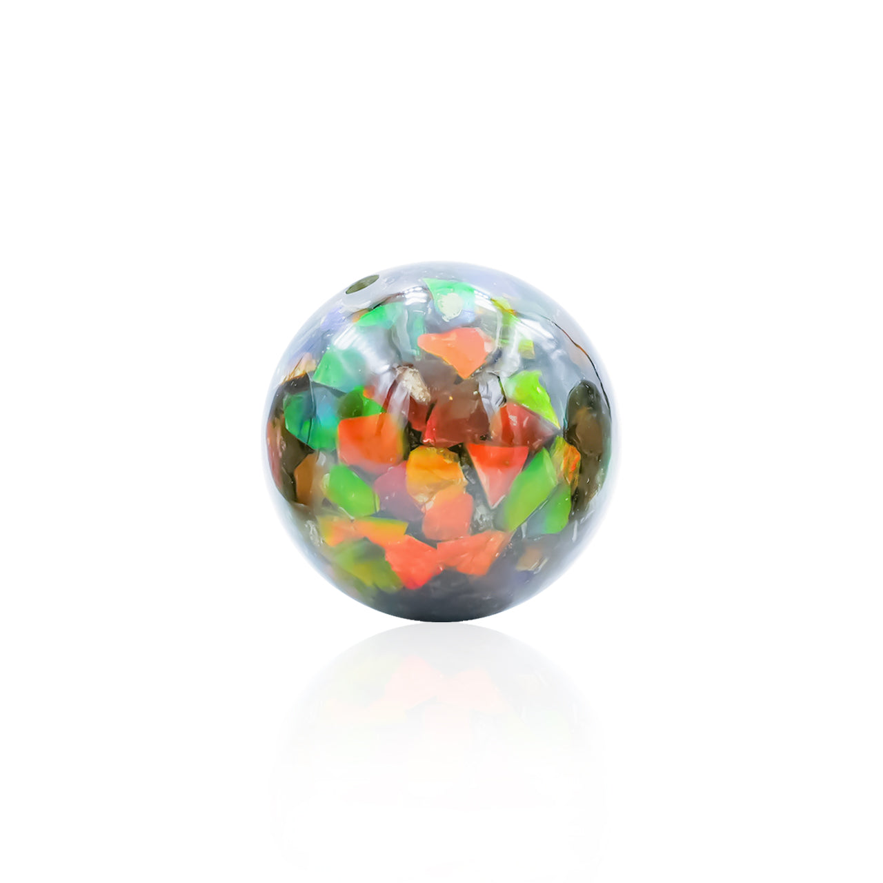Starborn Ammolite Bead with Drilled Hole