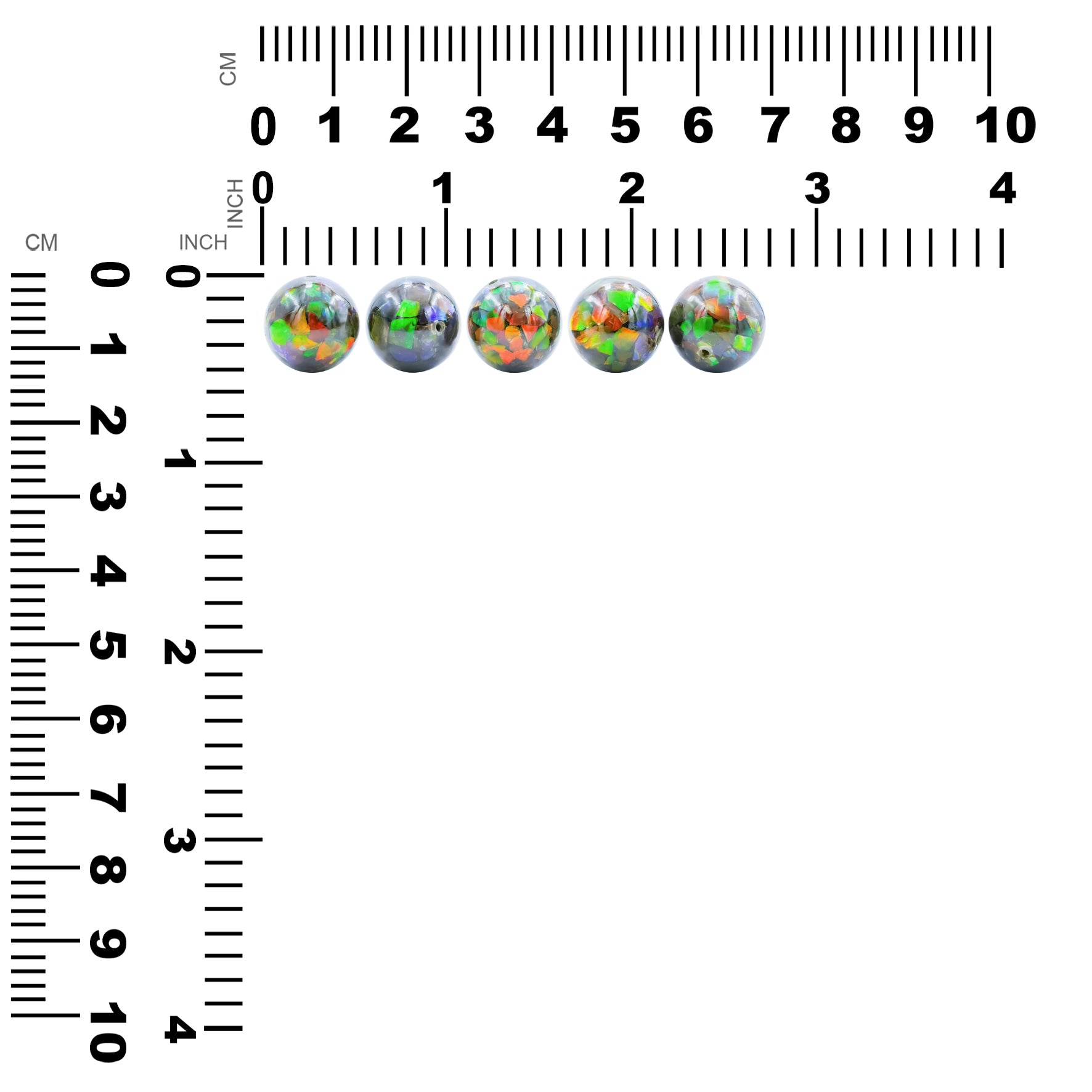 Starborn Ammolite Bead with Drilled Hole