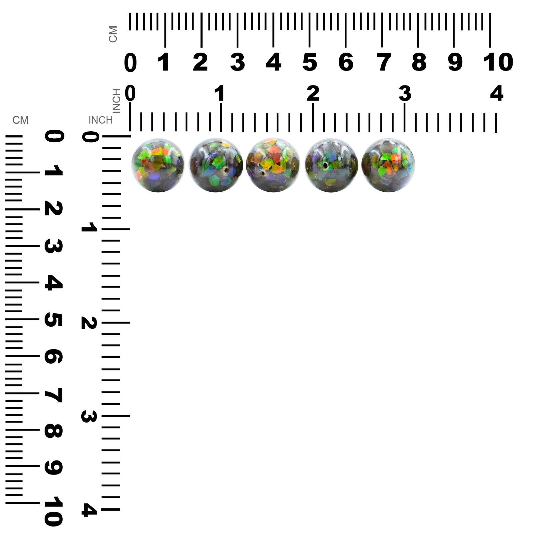 Starborn Ammolite Bead with Drilled Hole