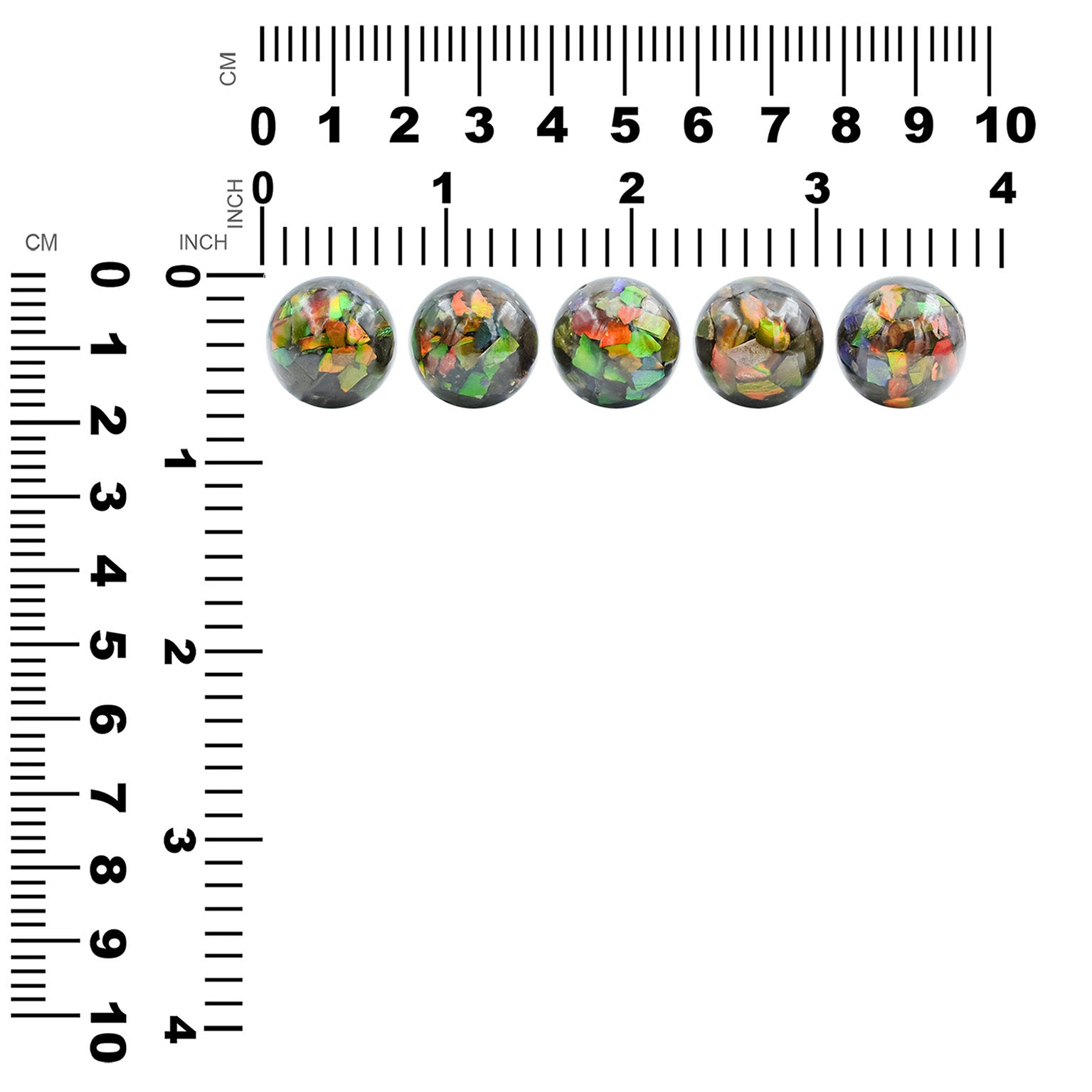 Starborn Ammolite Bead/Sphere 16 mm (non-drilled) - 1 Piece