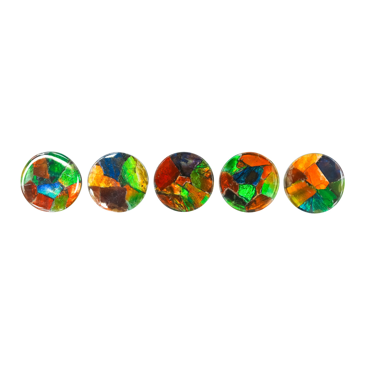 Starborn Ammolite Round Cabochon 15 mm, 1 Piece