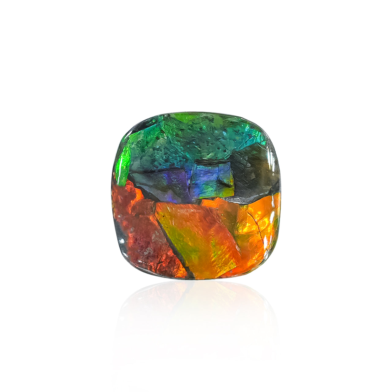 Ammolite Square Cabochon 15 x 15 mm
