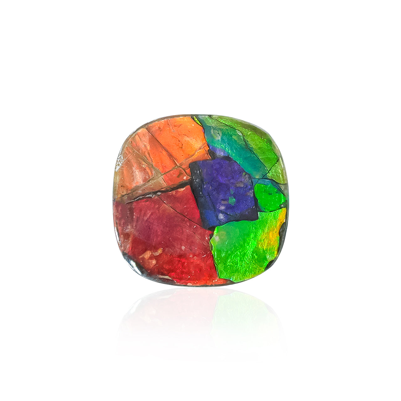 Ammolite Square Cabochon 15 x 15 mm