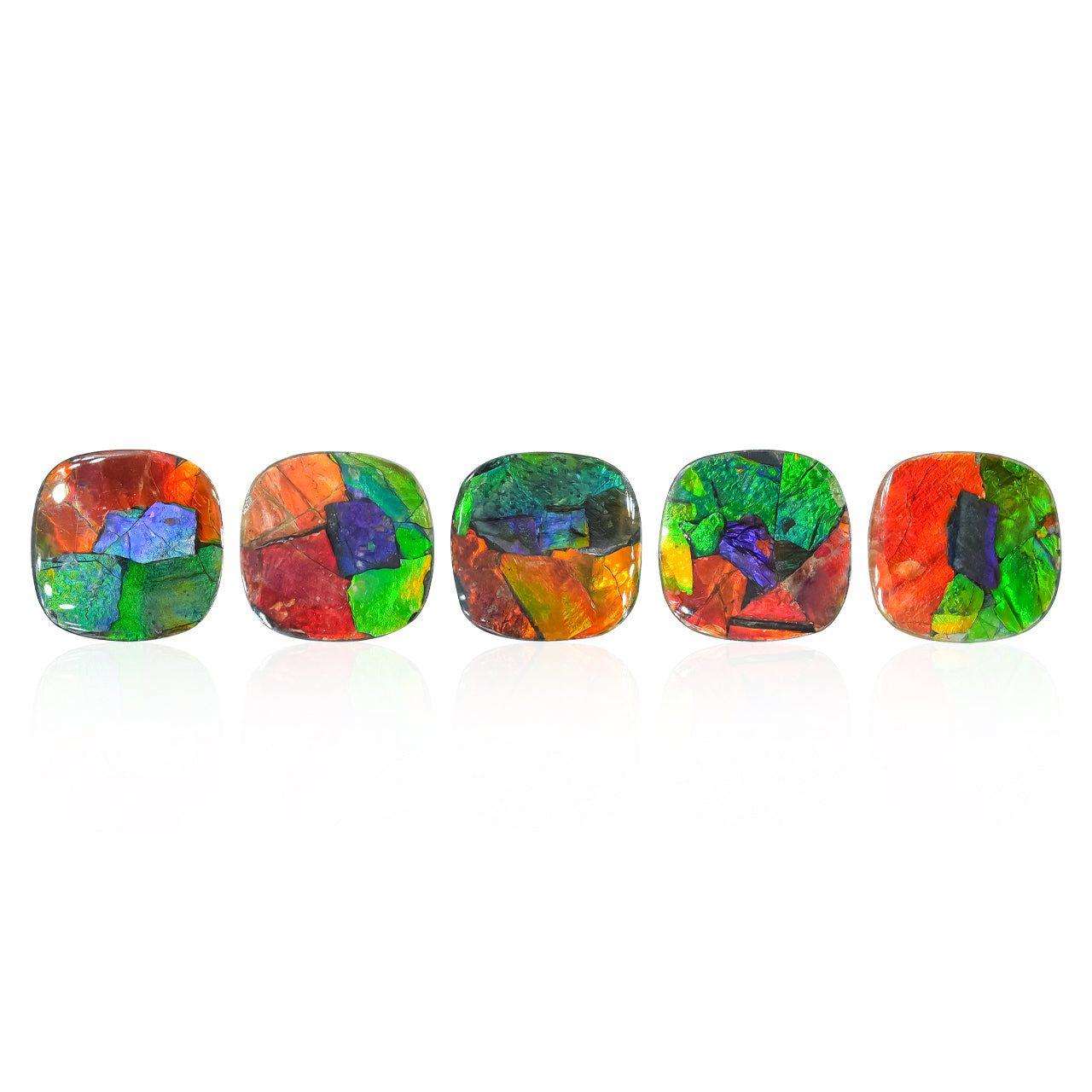 Ammolite Square Cabochon 15 x 15 mm